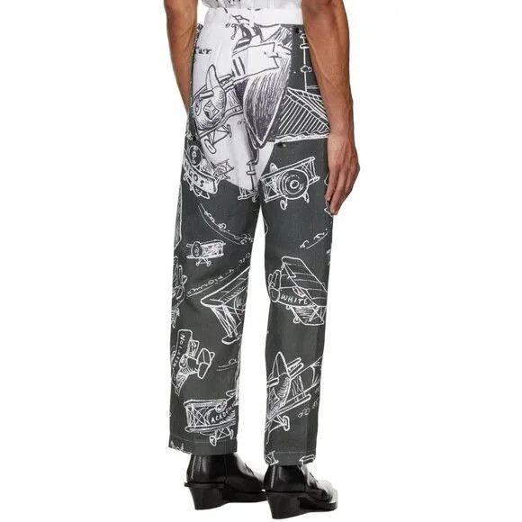 Thebe Magugu Thebe Magugu Chaps Trousers Size XL Mens Gray White Size US 36 / EU 52 - 16 Thumbnail