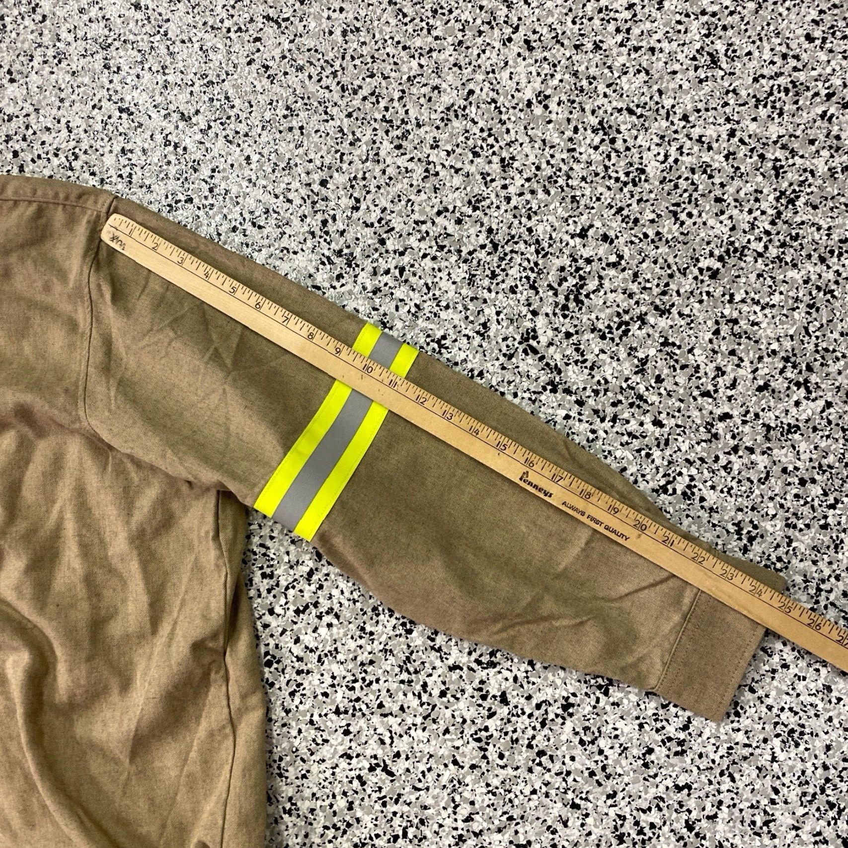 Vintage Tecgen FR Shirt Button Down Long Sleeve Tan Flame Resistant Men's 4XL-Long Size US XXL / EU 58 / 5 - 4 Thumbnail