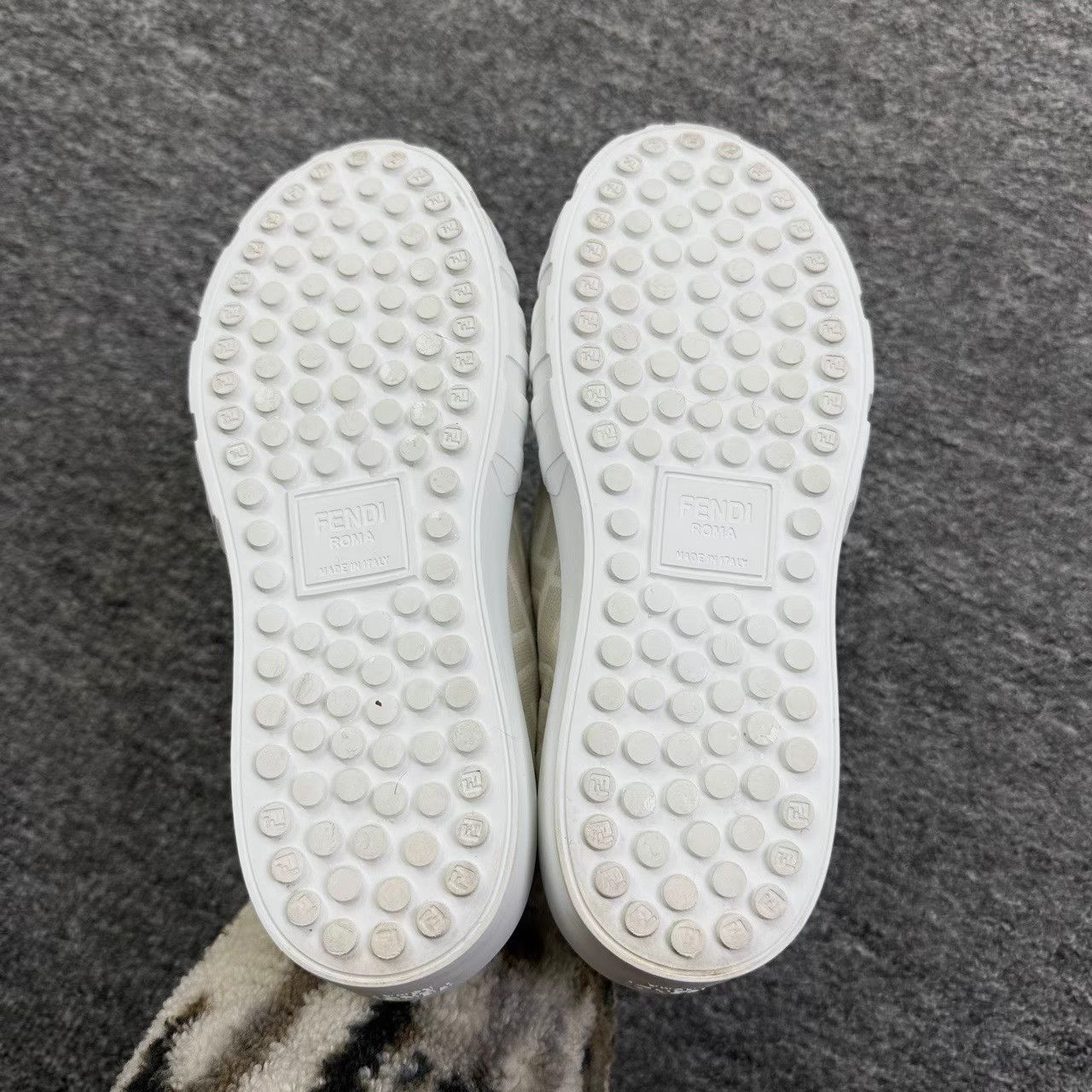 Fendi Fendi All-Over Logo White Platform Sneakers K12 Size US 6.5 / IT 36.5 - 4 Thumbnail
