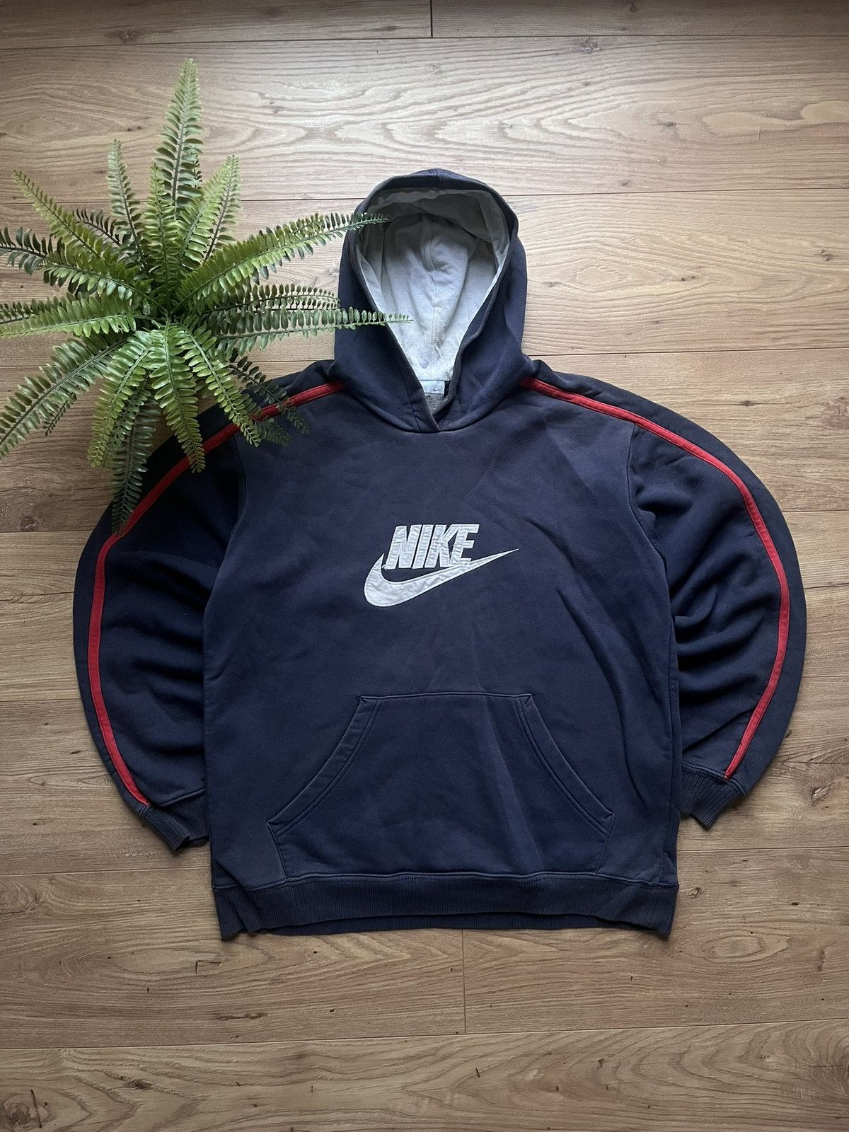 Nike 90’s NIKE BIG LOGO RETRO SPELLOUT SWOOSH Y2K RARE HOODIE Size US M / EU 48-50 / 2 - 1 Thumbnail