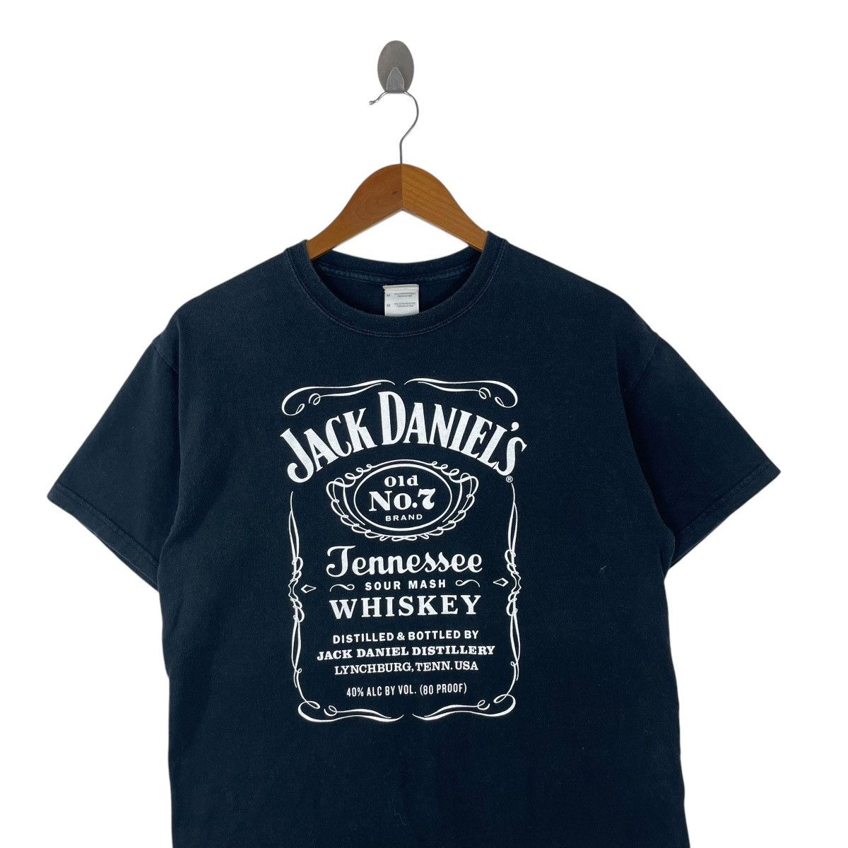 Vintage Vintage Jack Daniels Whiskey Tee Shirt Size US M / EU 48-50 / 2 - 2 Thumbnail