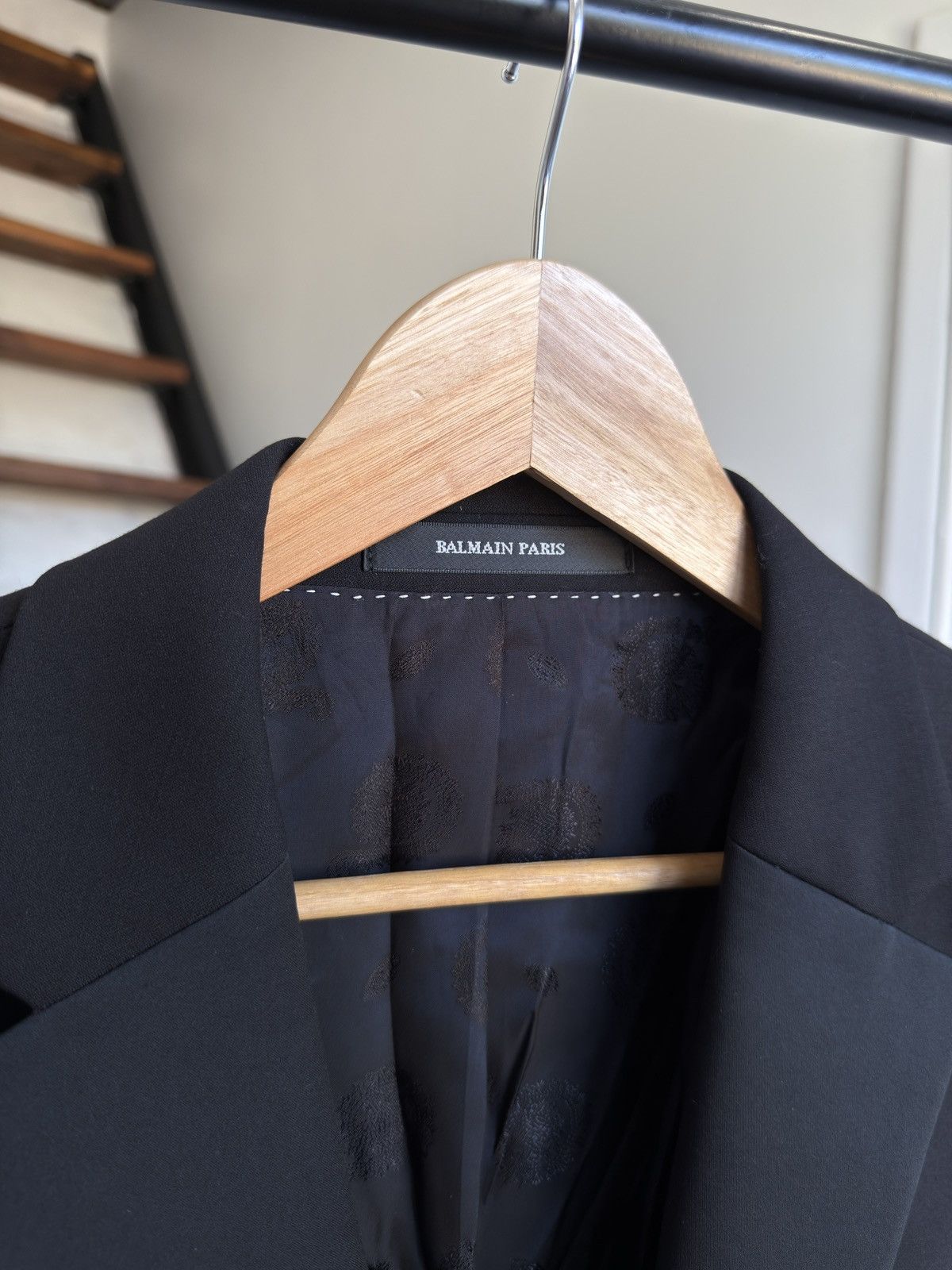 Balmain PIERRE BALMAIN Mens Blazer Jacket Black Size M Chest 40 in Size 40R - 4 Thumbnail
