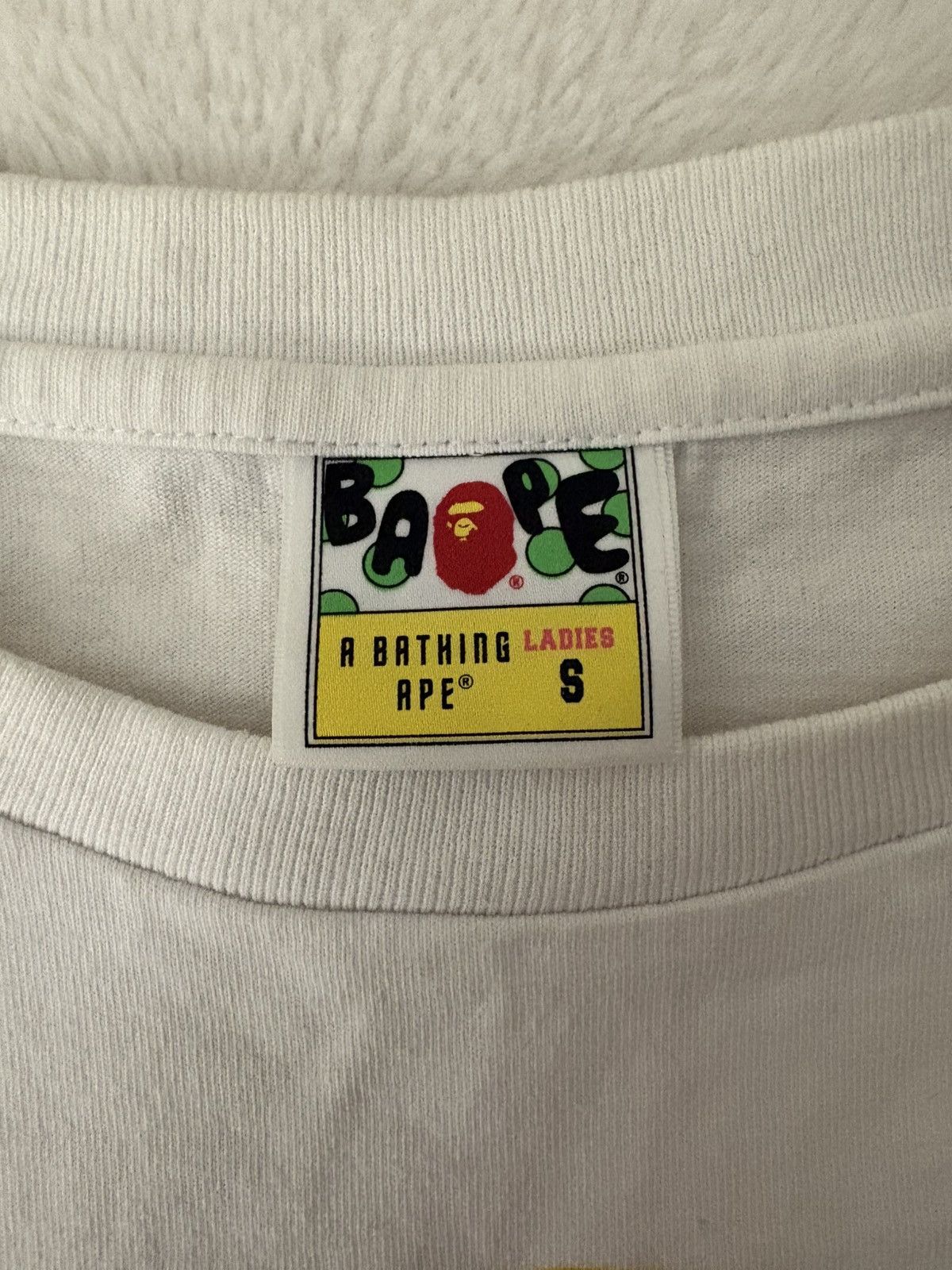 Bape Blue & Yellow Bathing Ape T-Shirt Size S / US 4 / IT 40 - 3 Thumbnail
