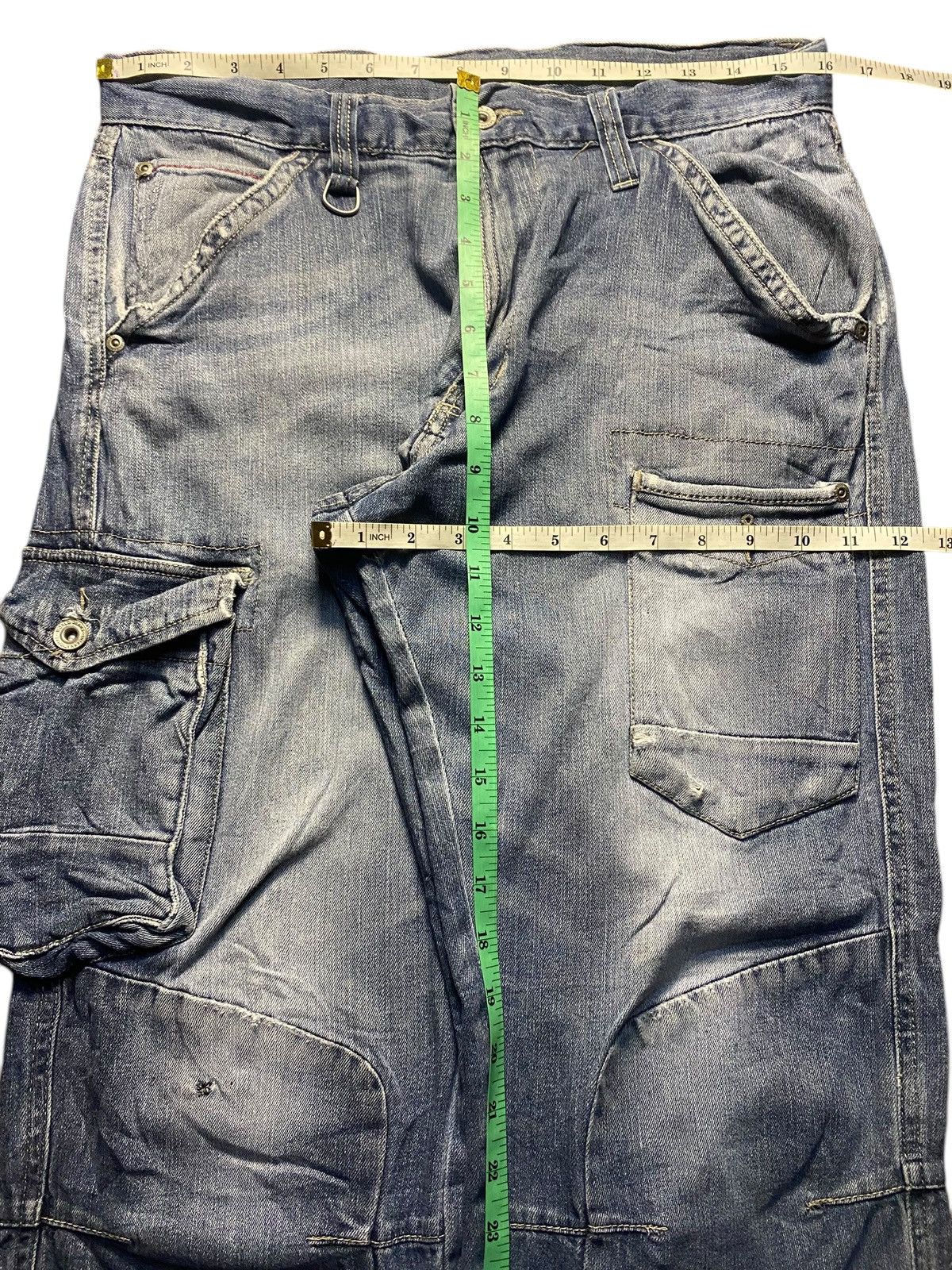 Vintage Baggy blue cargo pants featuring multiple pocket Size US 32 / EU 48 - 10 Thumbnail