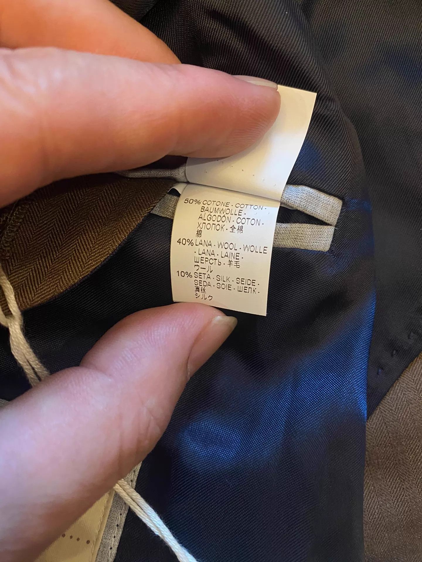 Brunello Cucinelli BC Double-Breasted Herringbone Cashmere Blazer Size 50 Size 50R - 4 Thumbnail