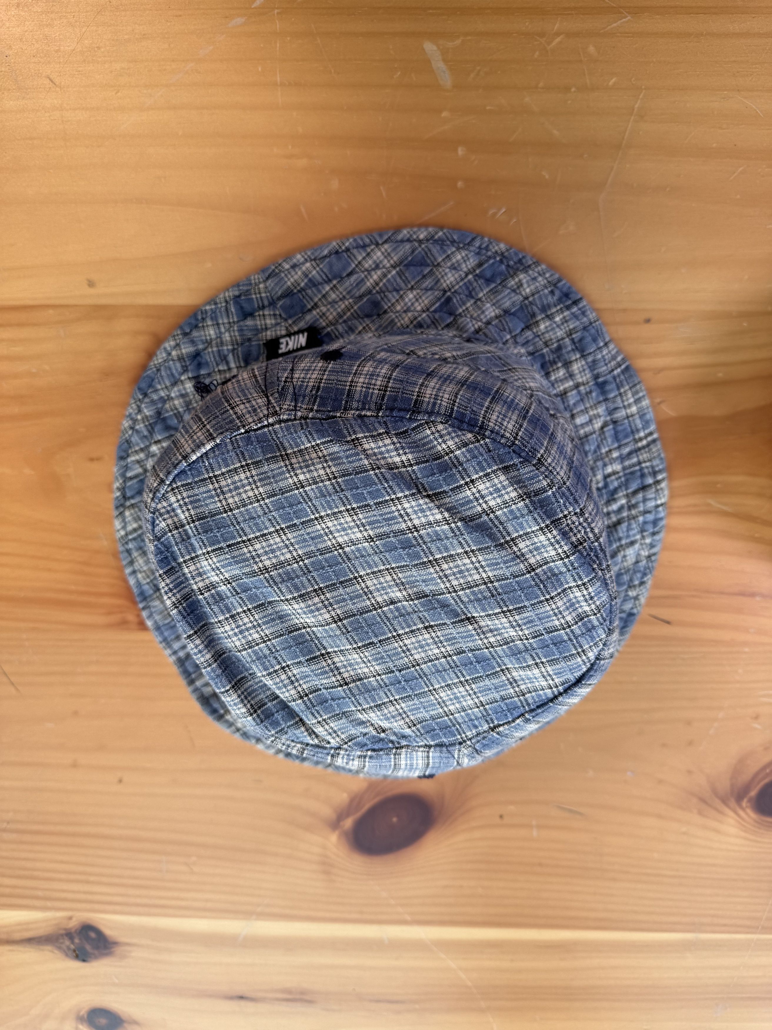 Nike Vintage 90's Nike Plaid Bucket Hat Size ONE SIZE - 7 Thumbnail