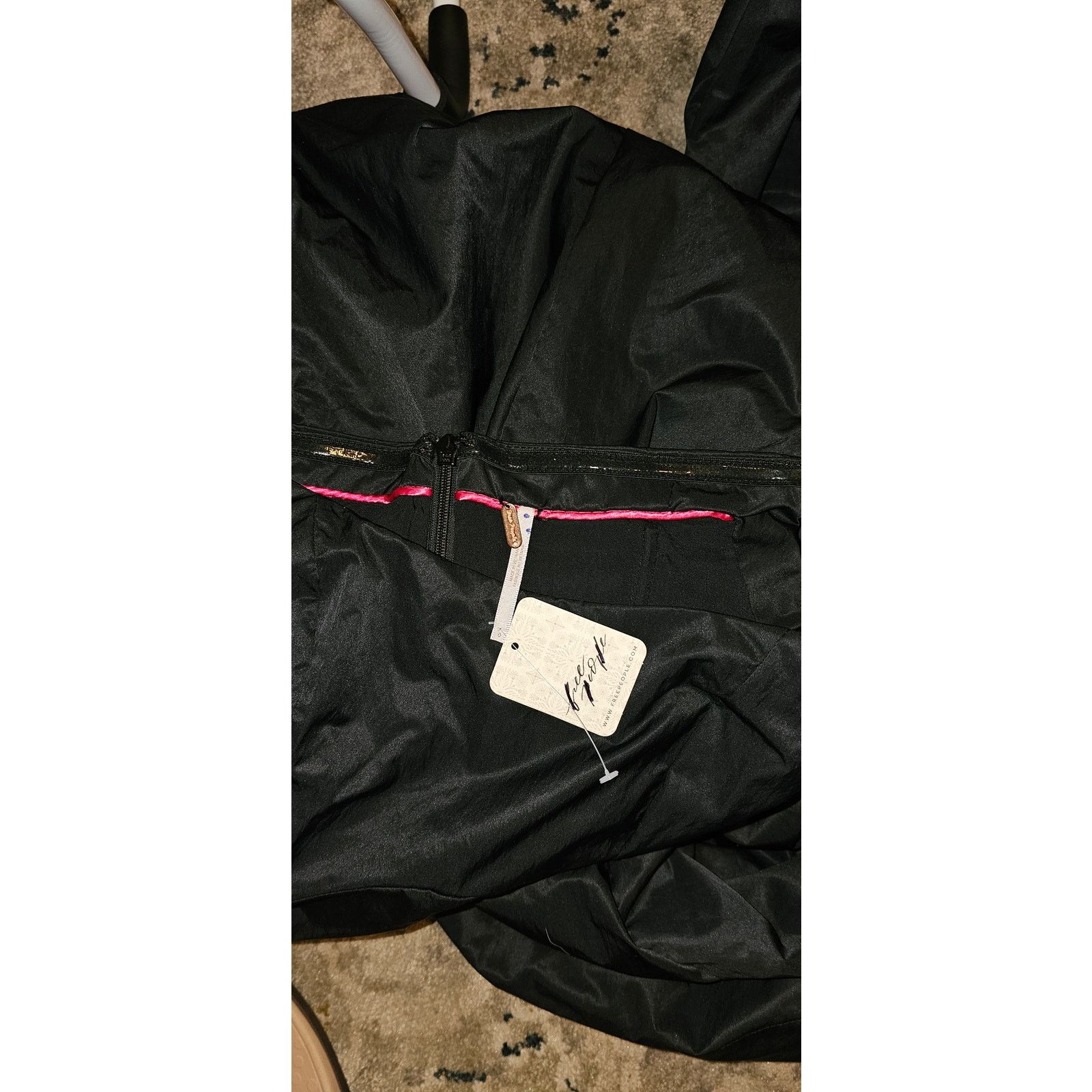 Free People New Free People Alinda Dress $228 SIZE 0 Black Midi Size XS / US 0-2 / IT 36-38 - 9 Thumbnail