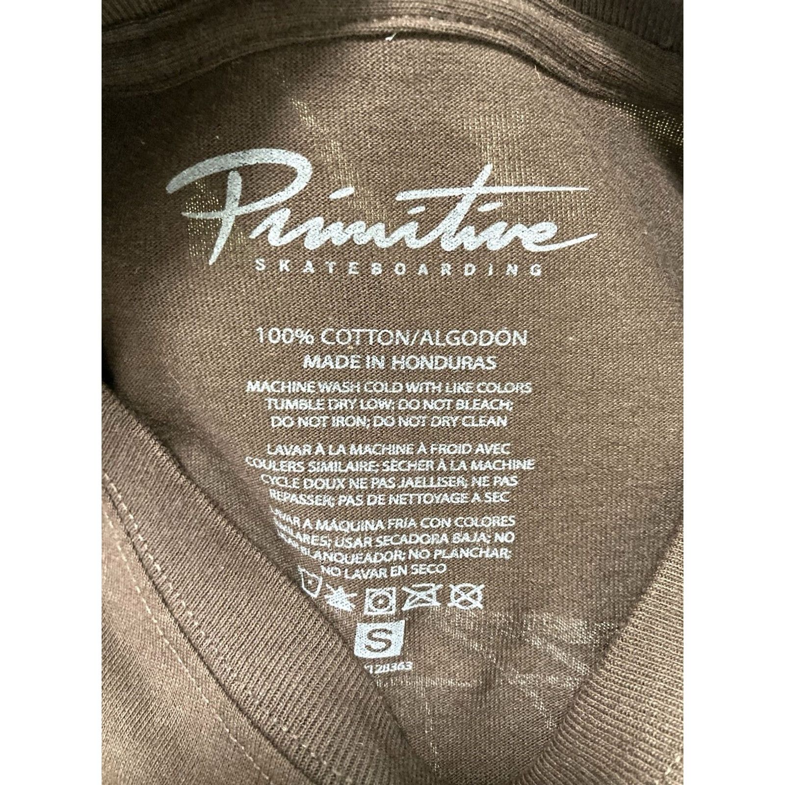 Primitive VINTAGE Primitive Worldwide Graphic T-shirt Men Small Brown Long Sleeve Size US S / EU 44-46 / 1 - 8 Thumbnail