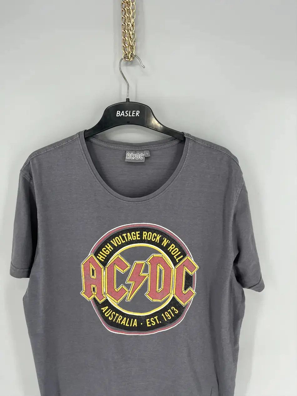 Band Tees × Vintage AC/DC High Voltage Rock N Roll 1976 Tie Dye T Shirt Size US L / EU 52-54 / 3 - 4 Thumbnail