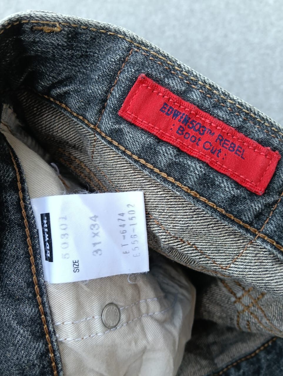 Edwin Edwin 503 Bootcut Jeans Faded Grey Black Denim Size 30 Size US 30 / EU 46 - 6 Thumbnail