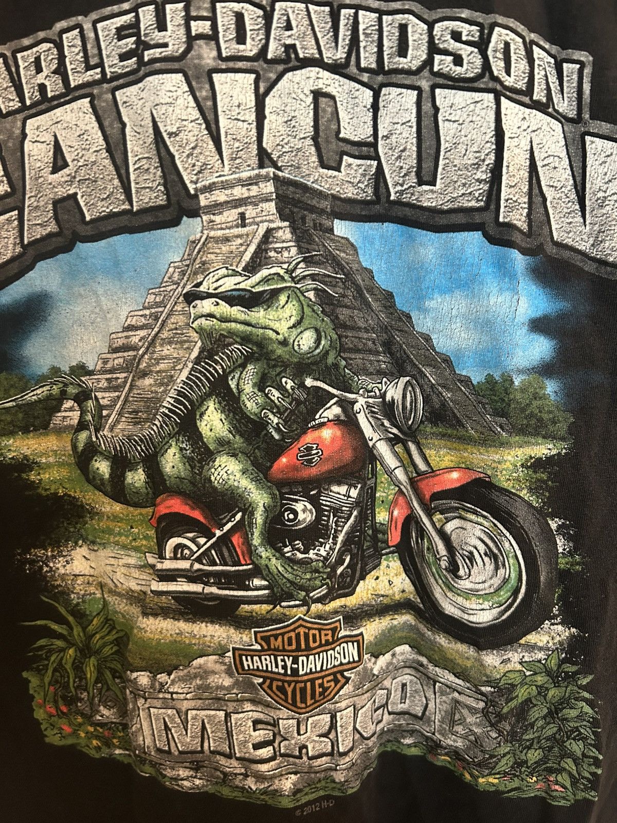 Harley Davidson Vintage Harley Davidson Cancun Mexico Cut Off Tee Size US M / EU 48-50 / 2 - 6 Thumbnail