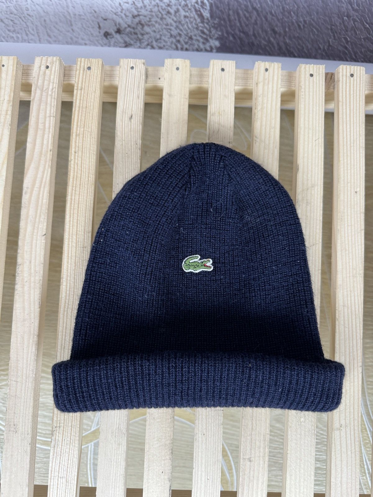 Lacoste Lacoste vintage wool blend beanie hat Size ONE SIZE - 3 Thumbnail