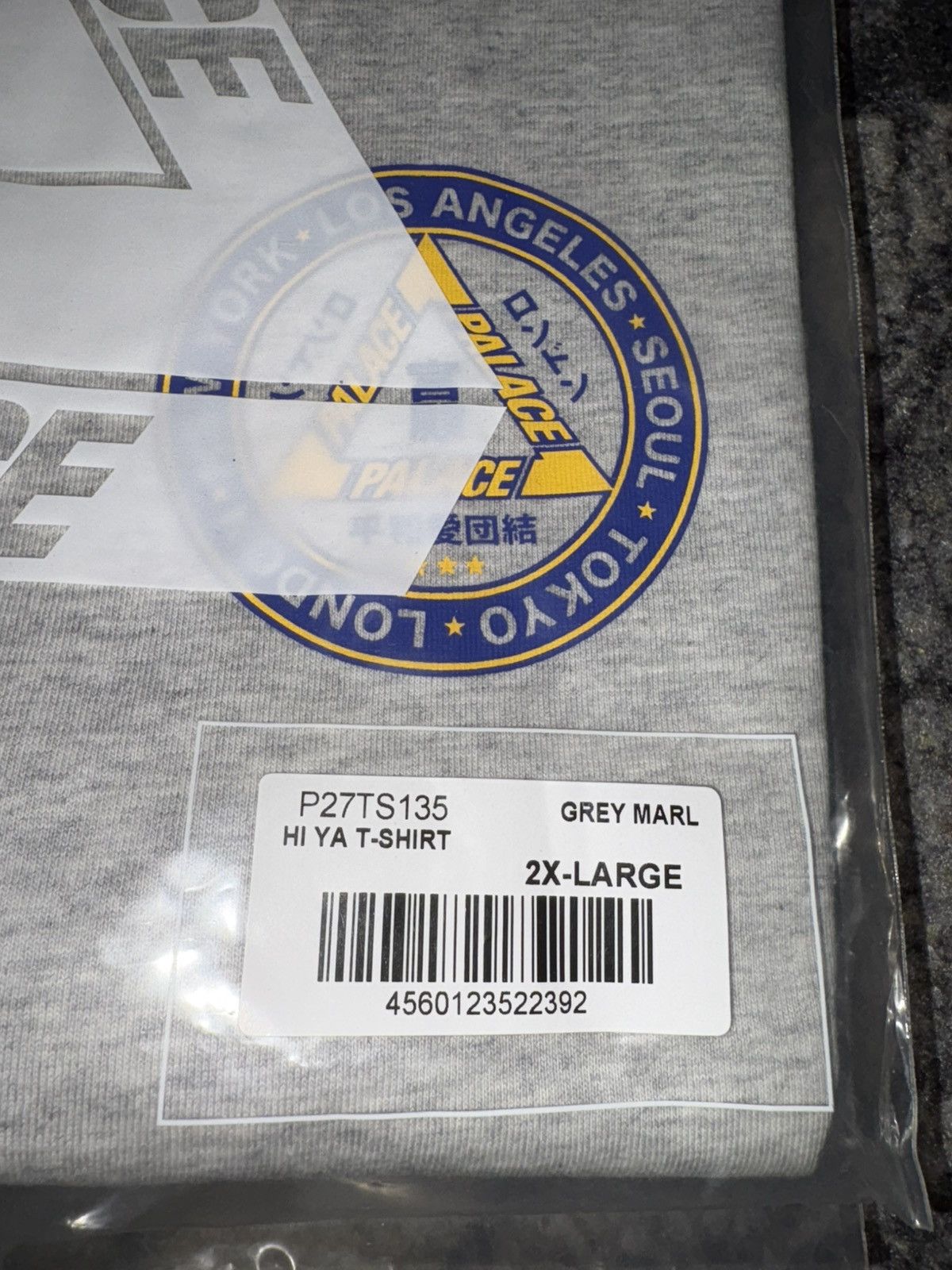Palace Palace Hi Ya T-Shirt Grey Size US XXL / EU 58 / 5 - 4 Thumbnail