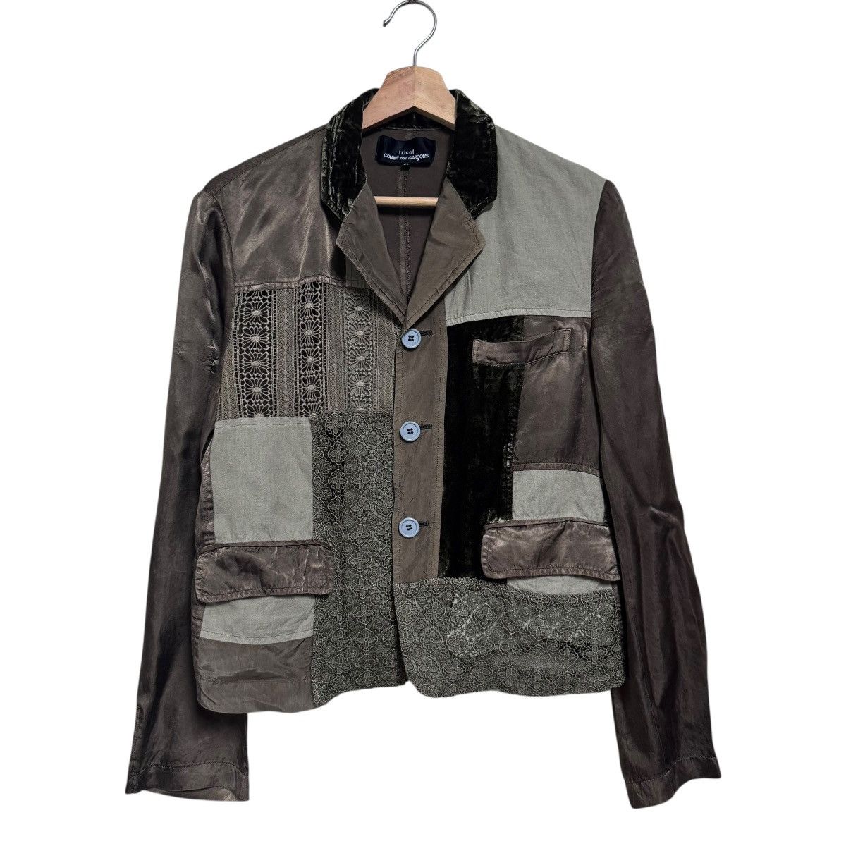 Tricot Comme des Garcons Aw2007 Tricot Comme des Garcons Patchwork Blazer Jacket Size M / US 6-8 / IT 42-44 - 1 Thumbnail