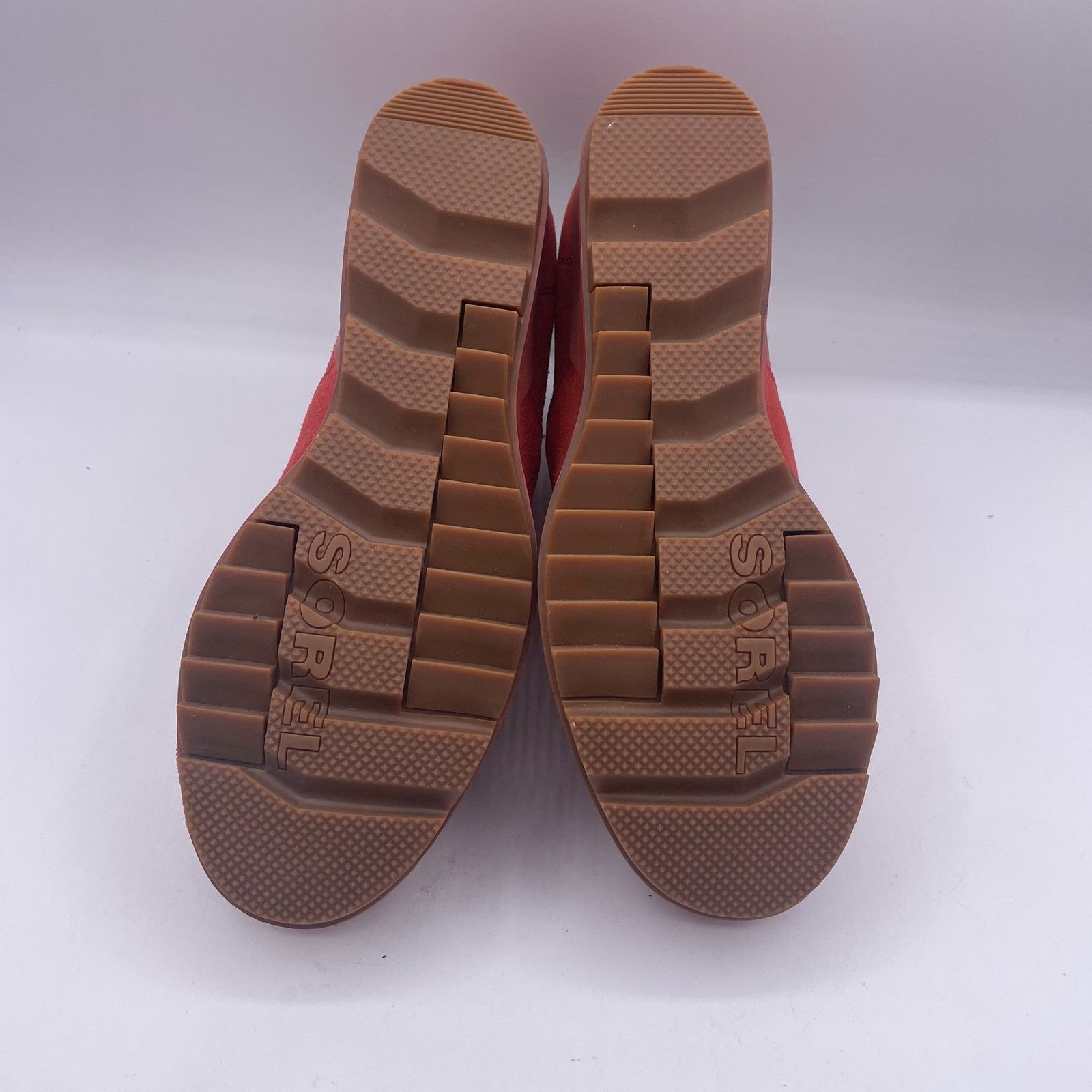 SOREL Sorel Evie Pull On Ankle Boots Suede Wedge Waterproof Red 7 Size US 7 / IT 37 - 7 Thumbnail