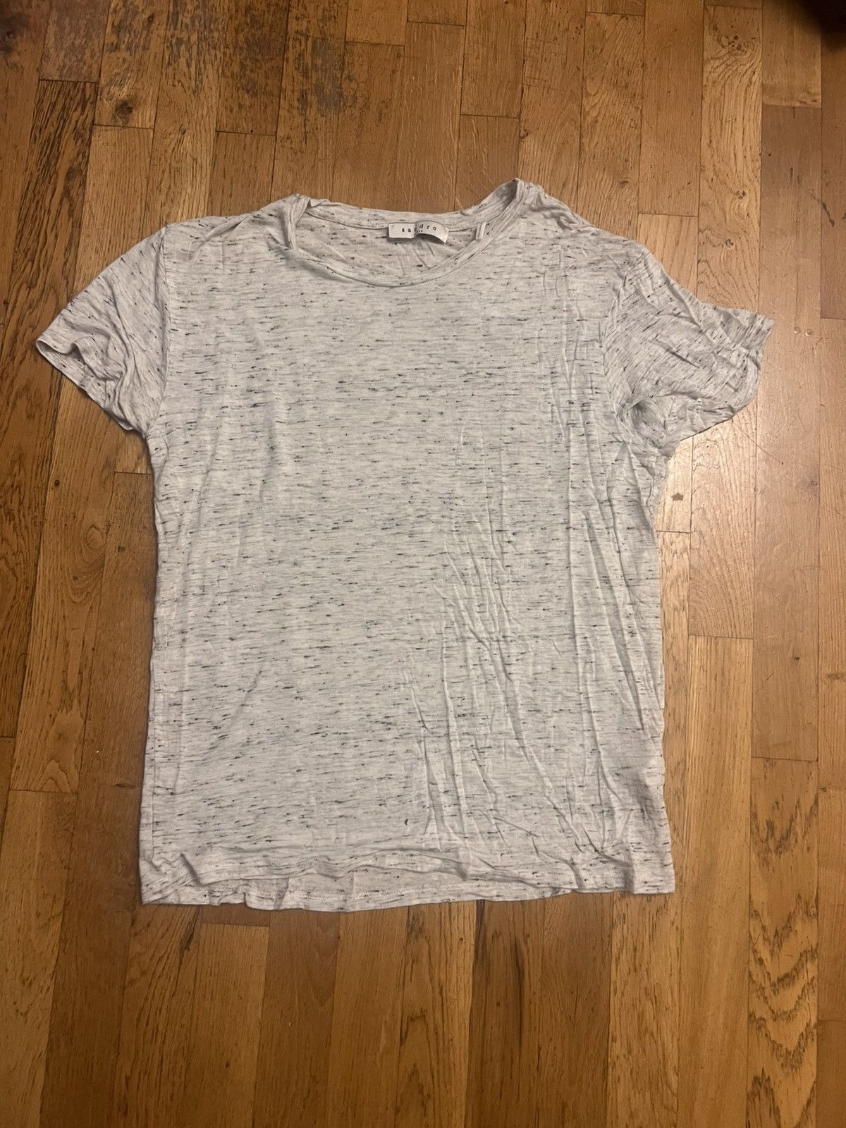 Sandro Sandro tshirt grey sheer viscose size m Size US M / EU 48-50 / 2 - 1 Thumbnail
