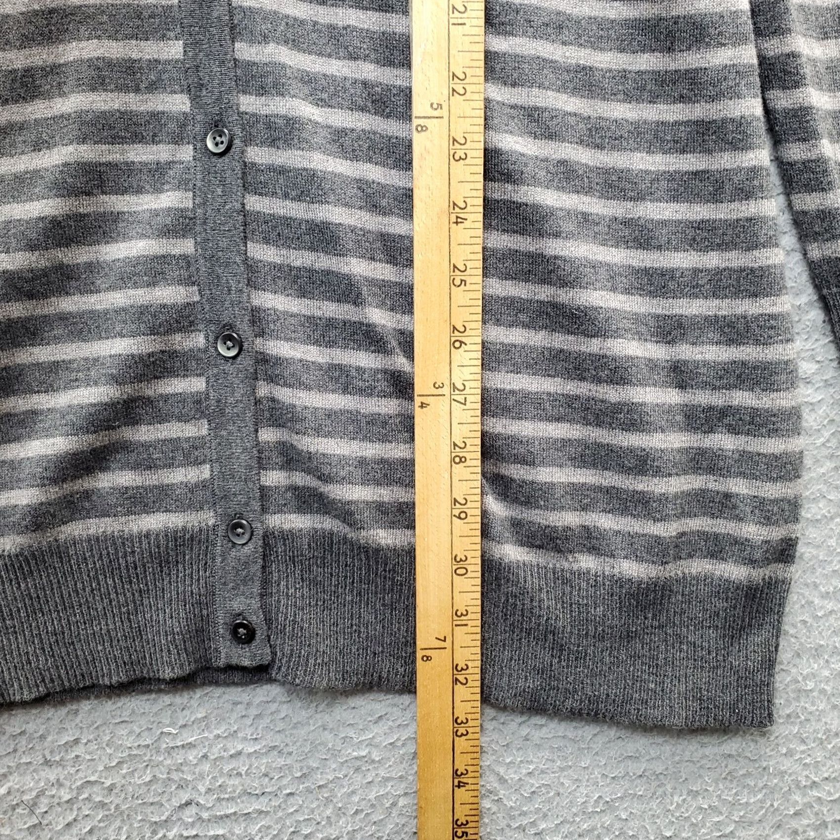 Loft LOFT Cardigan Sweater Women XL Multi Striped Long Sleeve V Neck Bow Button Front Size XL / US 12-14 / IT 48-50 - 5 Thumbnail