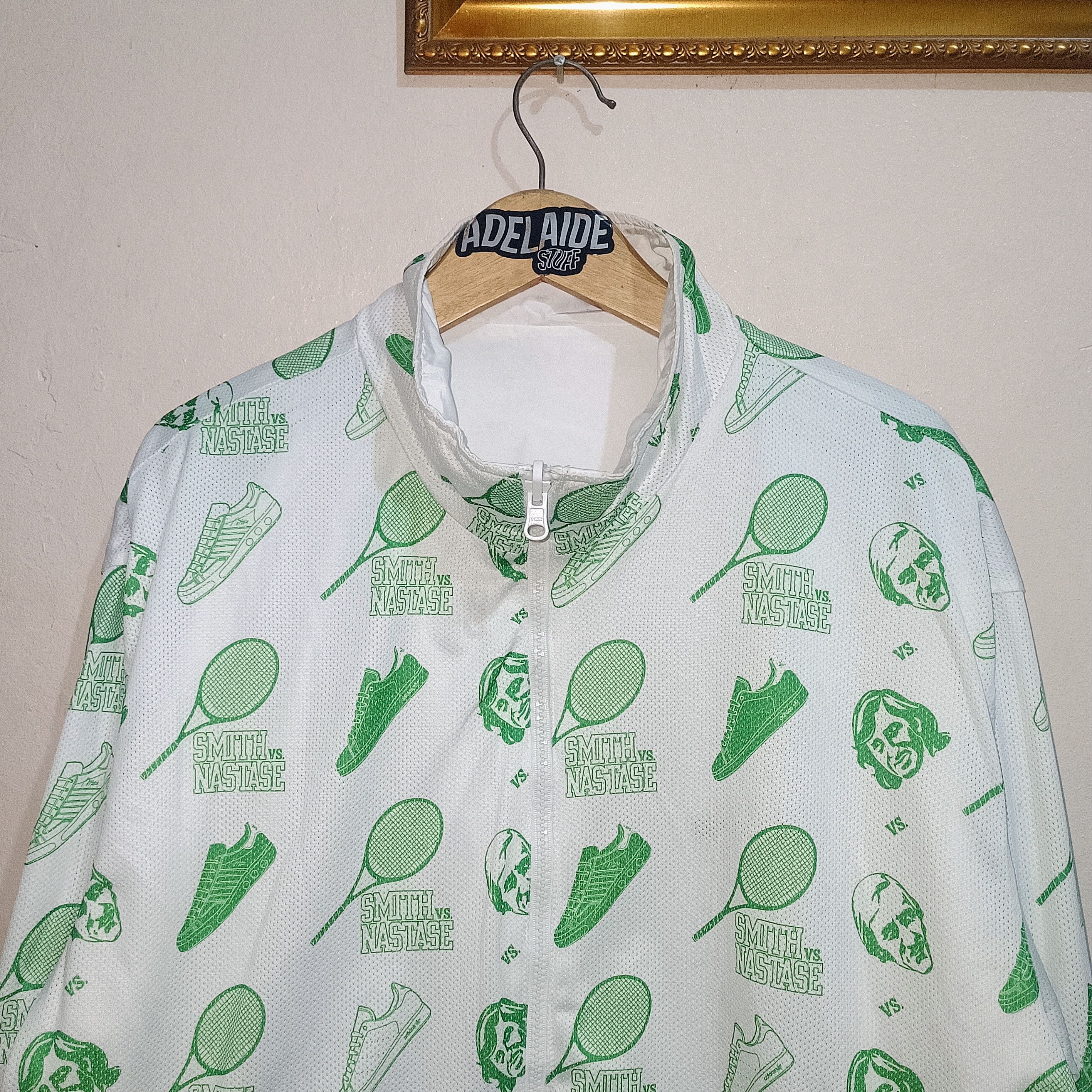 Adidas Adidas Stansmith AOP Reversible Tracksuit Jacket Size US XL / EU 56 / 4 - 7 Thumbnail