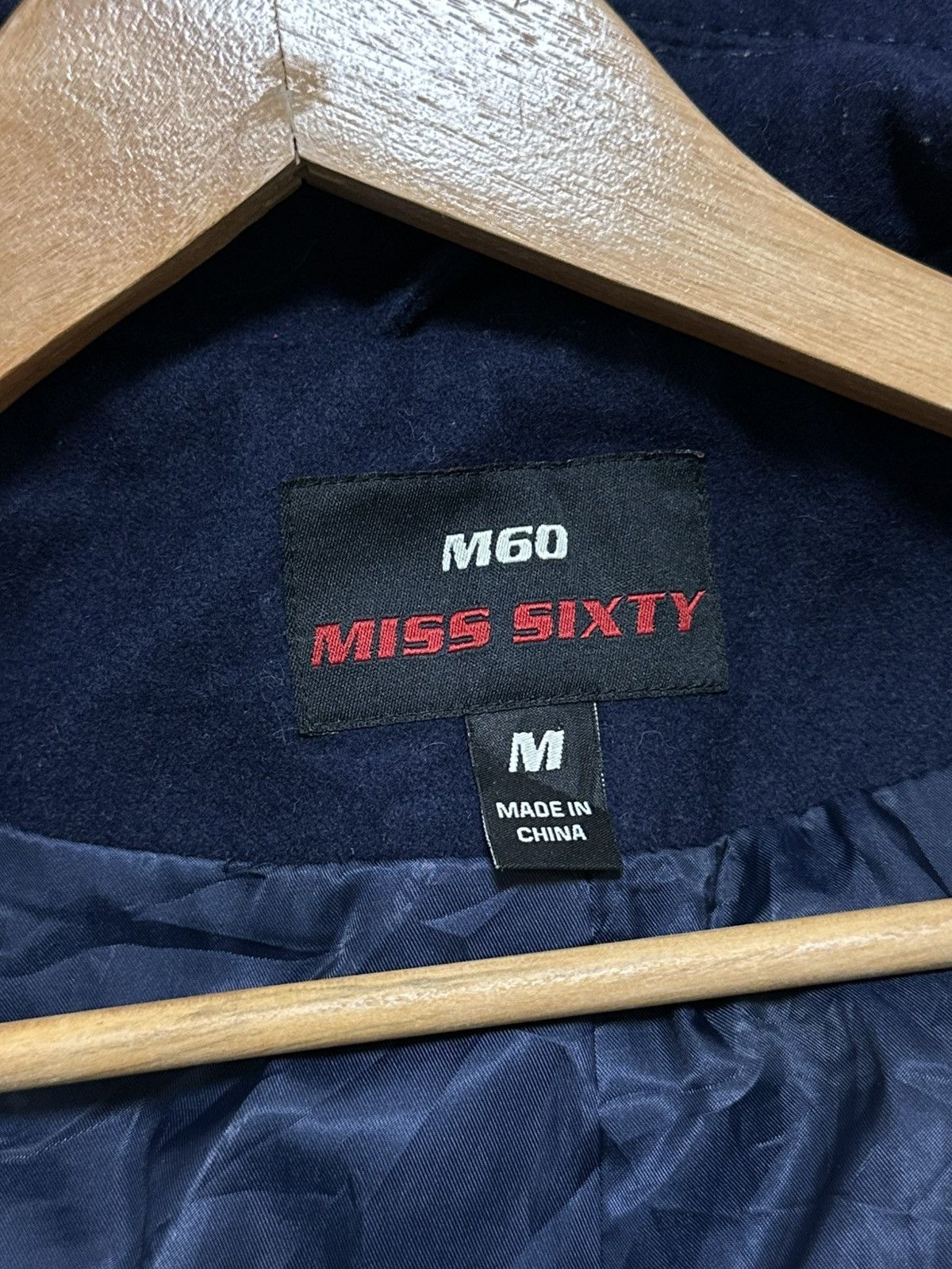 Miss Sixty Miss Sixty Women’s Double-Breasted Coat M Blue Y2K Hysteric Size M / US 6-8 / IT 42-44 - 6 Thumbnail