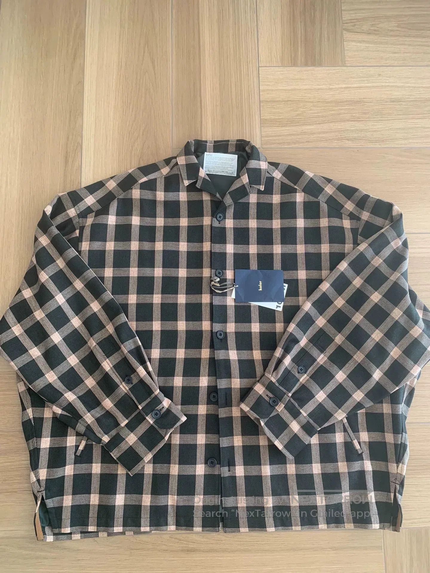 Kolor KOLOR 24AW Polyester Plaid Casual Shirt. Size US L / EU 52-54 / 3 - 1 Thumbnail