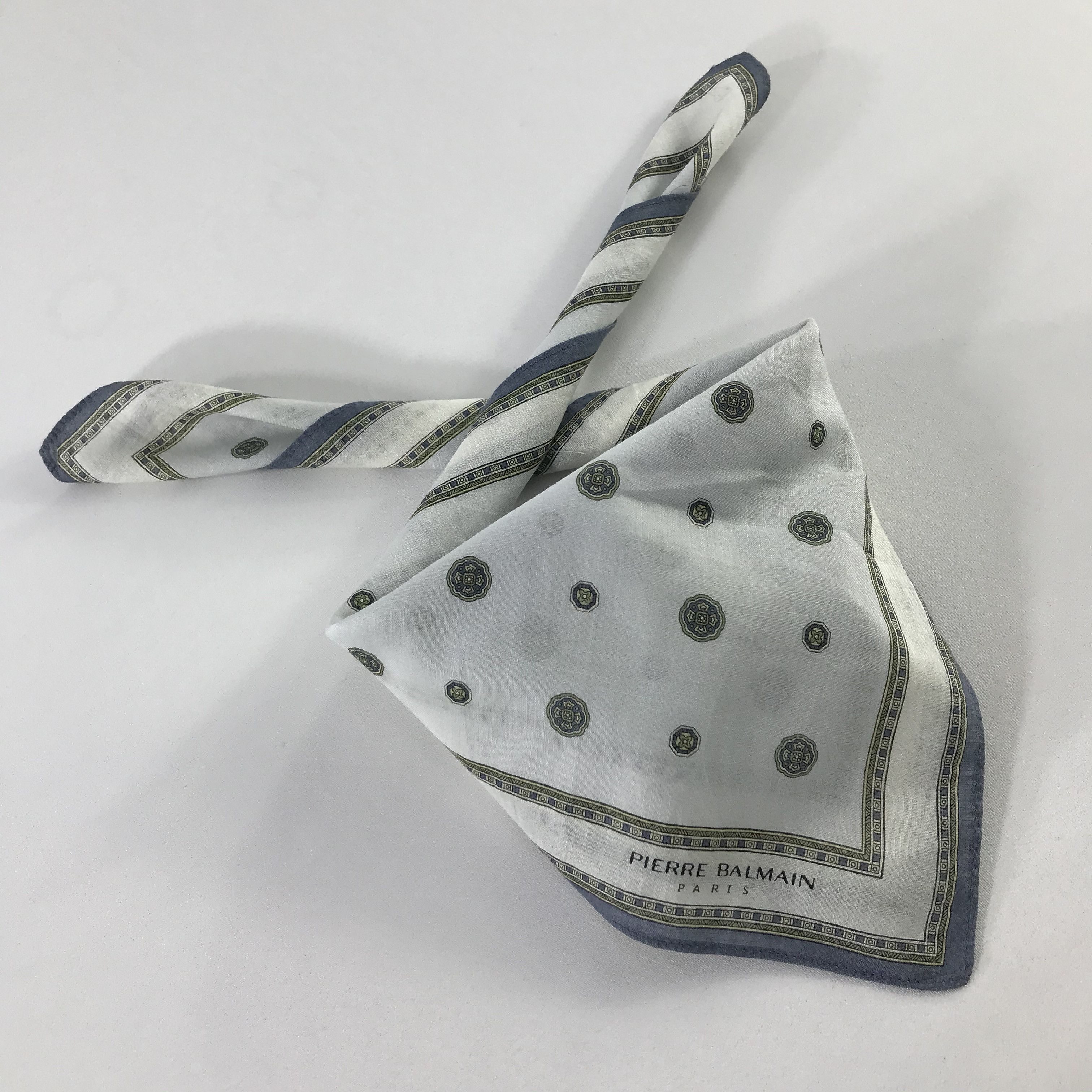 Pierre Balmain × Vintage Pierre Balmain Bandana / Handkerchief / Neckerchief - S892 Size ONE SIZE - 4 Thumbnail