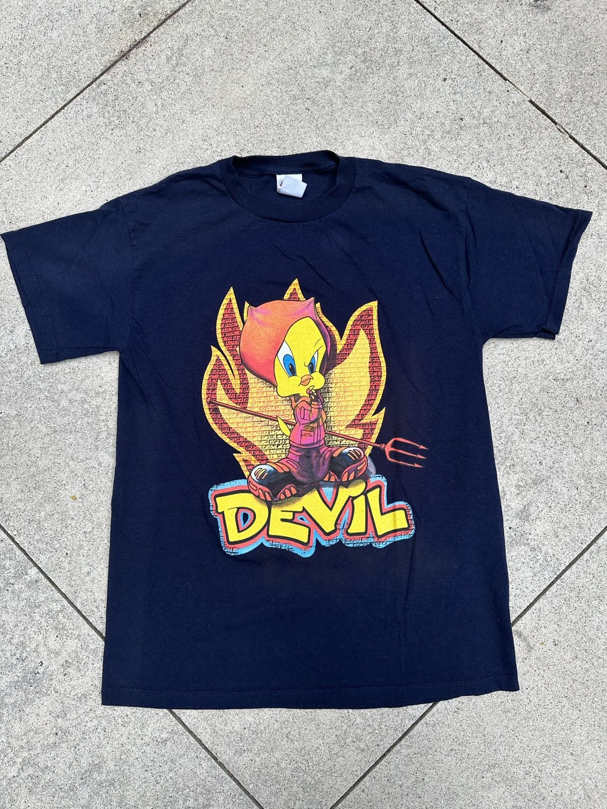 Warner Bros 1999 Looney Tunes Tweety Tee Size US M / EU 48-50 / 2 - 1 Thumbnail