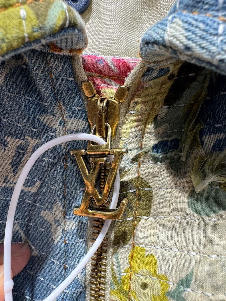 Louis Vuitton LOUIS VUITTON Cotton jacket with flower erosion design jack Size US S / EU 44-46 / 1 - 5 Thumbnail