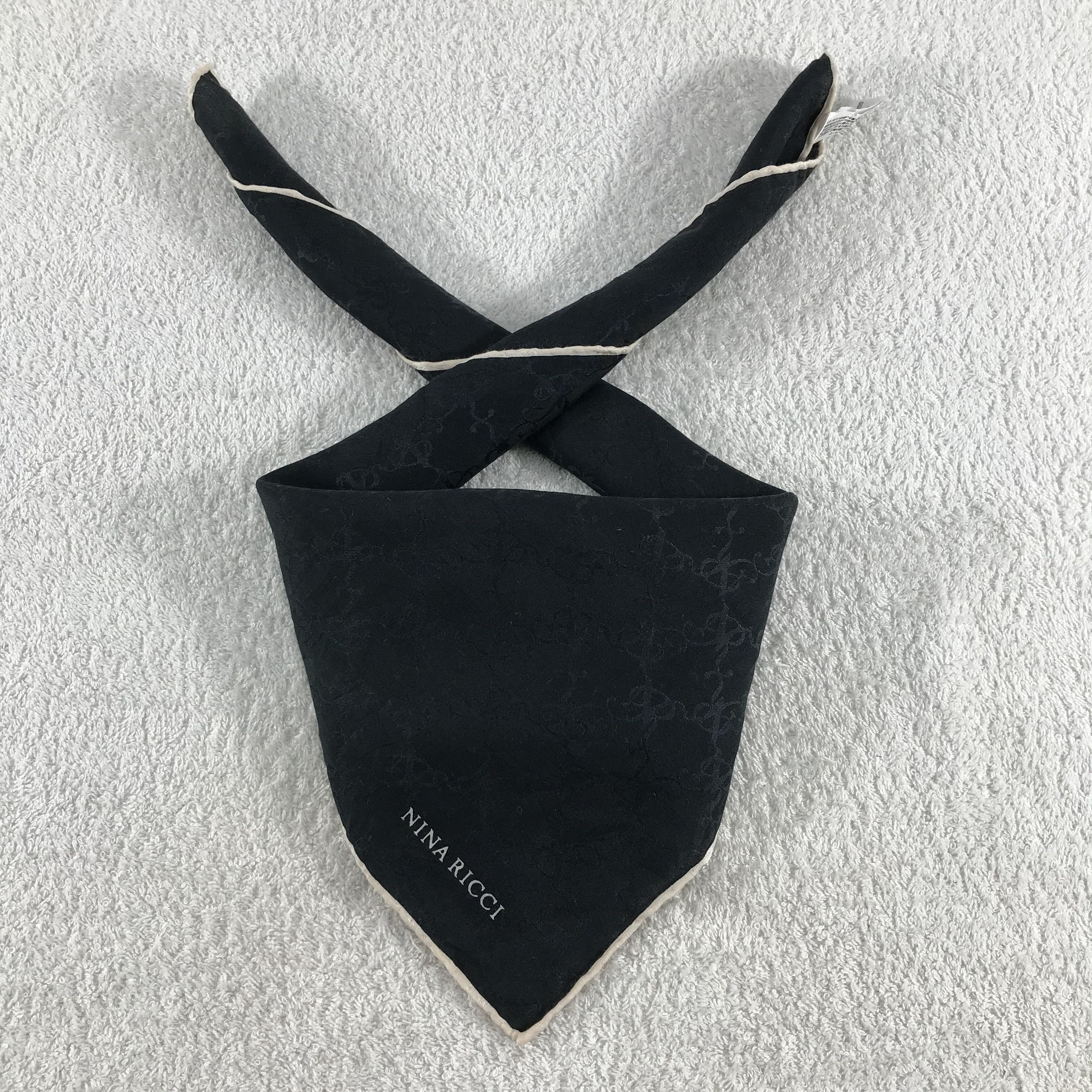 Nina Ricci × Vintage Nina Ricci Bandana / Handkerchief / Neckerchief - S265 Size ONE SIZE - 3 Thumbnail