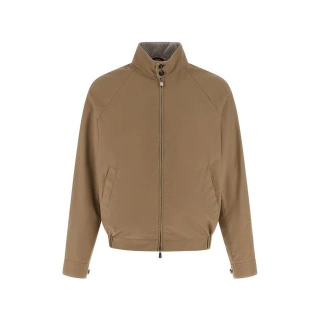 Brunello Cucinelli BRUNELLO CUCINELLI Beige Techno Cotton Jacket New & Authenti Size US XL / EU 56 / 4 - 1 Thumbnail