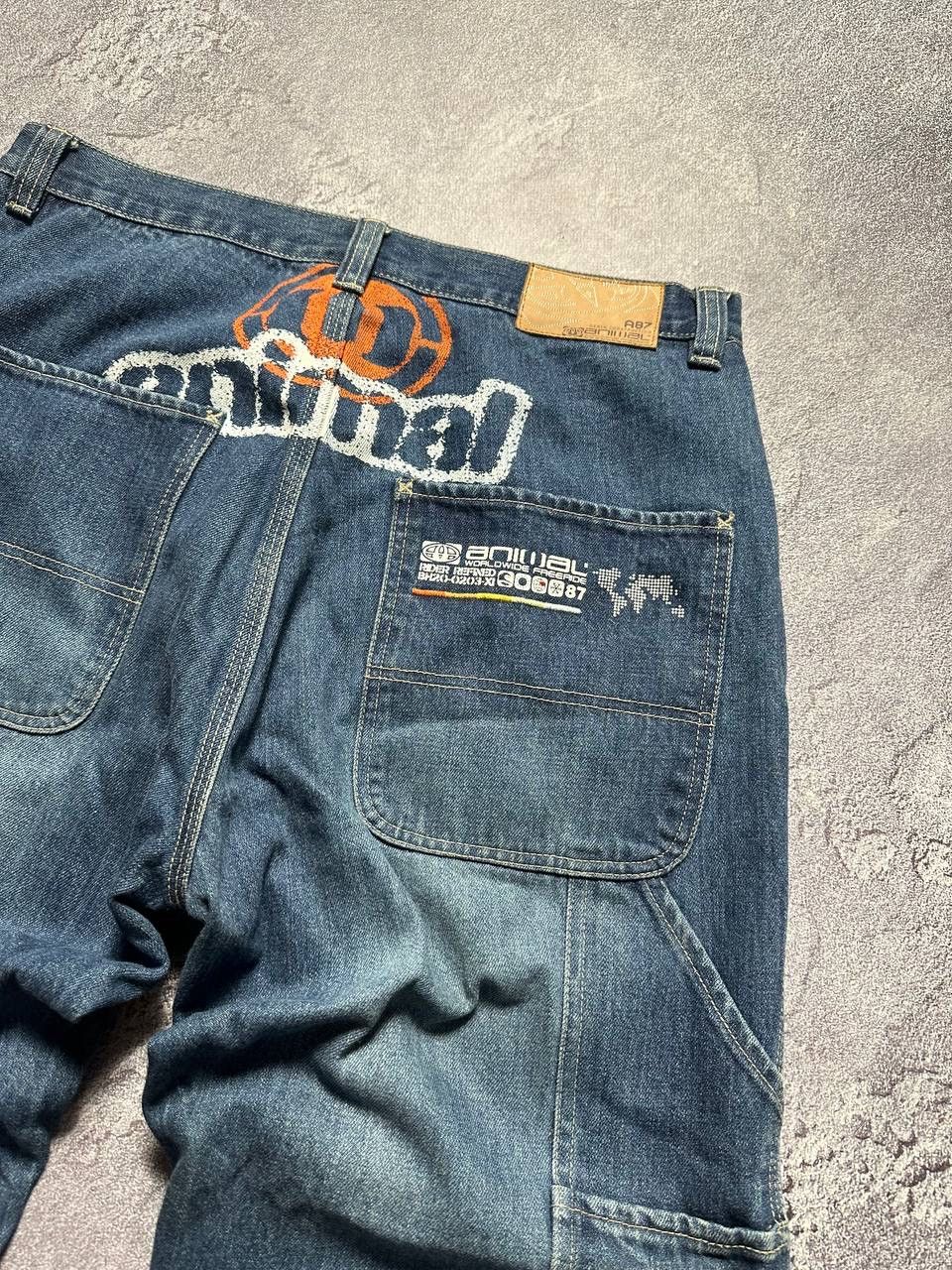 Ecko Unltd. × Vintage 💥90‘s Rap Animal Pants Carpenter Faded Jnco style Size US 34 / EU 50 - 5 Thumbnail