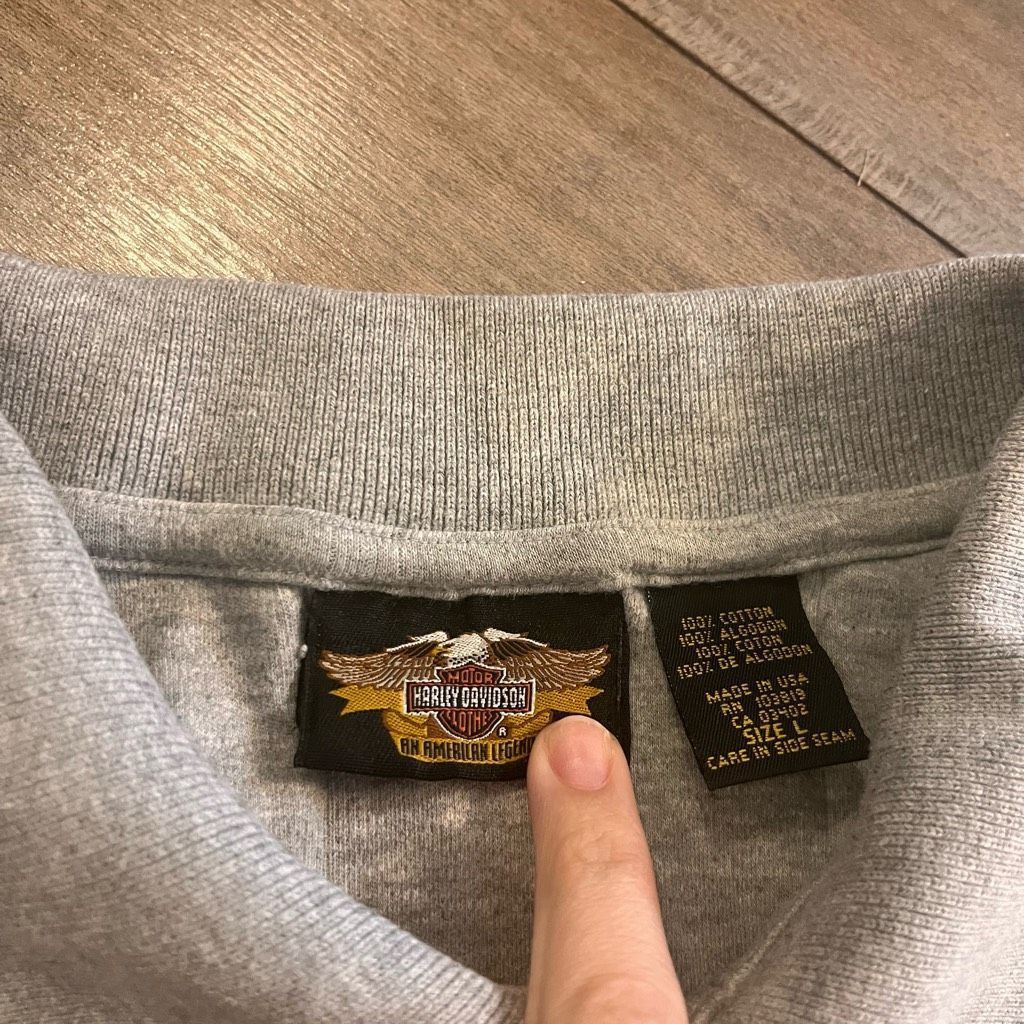 Harley Davidson Harley Davidson Motorcycle Grey Polo Casual Shirt Men Large Size US L / EU 52-54 / 3 - 3 Thumbnail