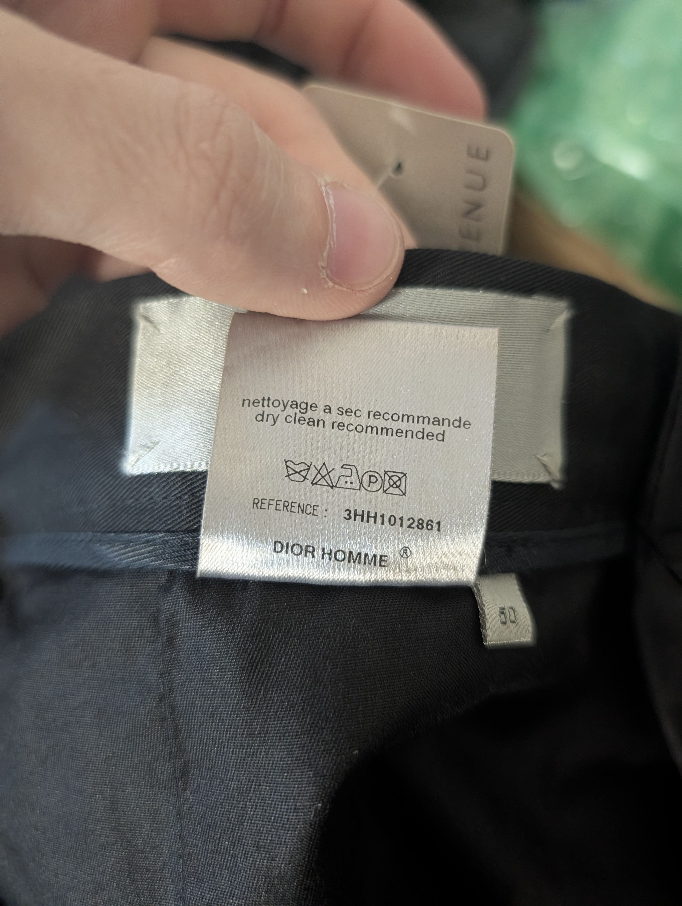 Dior AW2003 Hedi Rivet Detail NWT Black Cotton Pants 50 Size US 34 / EU 50 - 17 Thumbnail