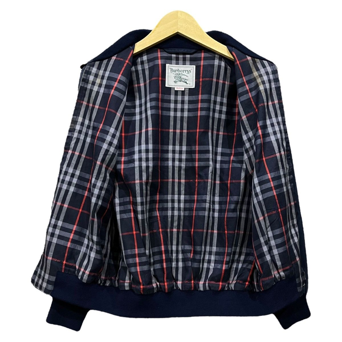 Burberry × Vintage Vintage Burberrys Plaid Linned Casual Zipper Jacket Size US M / EU 48-50 / 2 - 3 Thumbnail