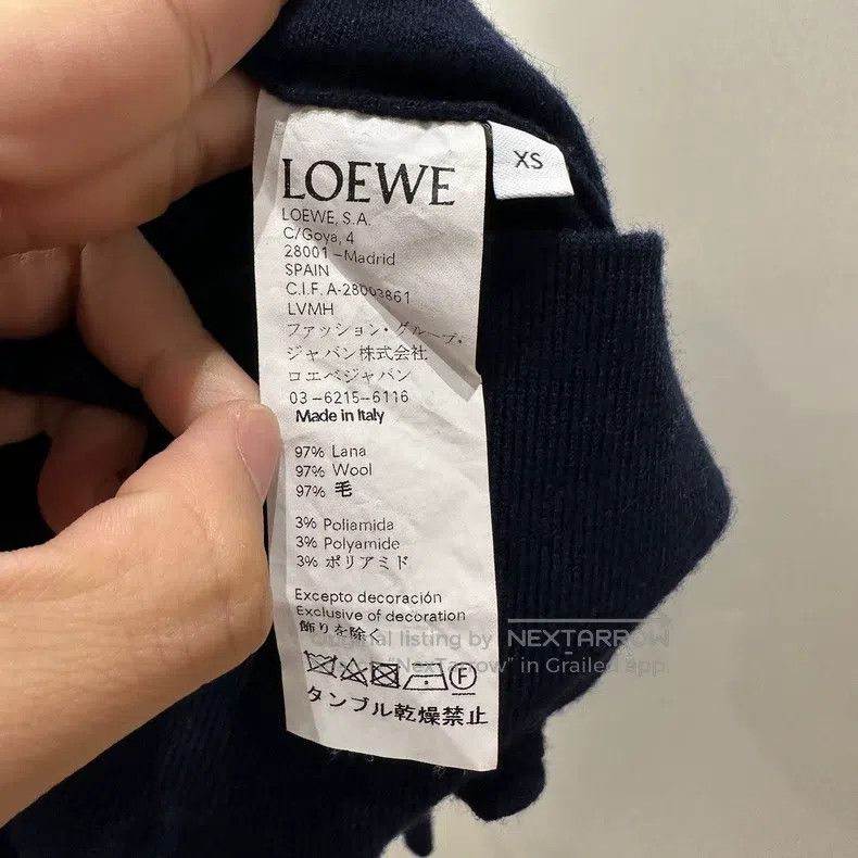 Loewe Loewe Golden Button Shoulder Stitch Embroidered Sweater Size XS / US 0-2 / IT 36-38 - 4 Thumbnail