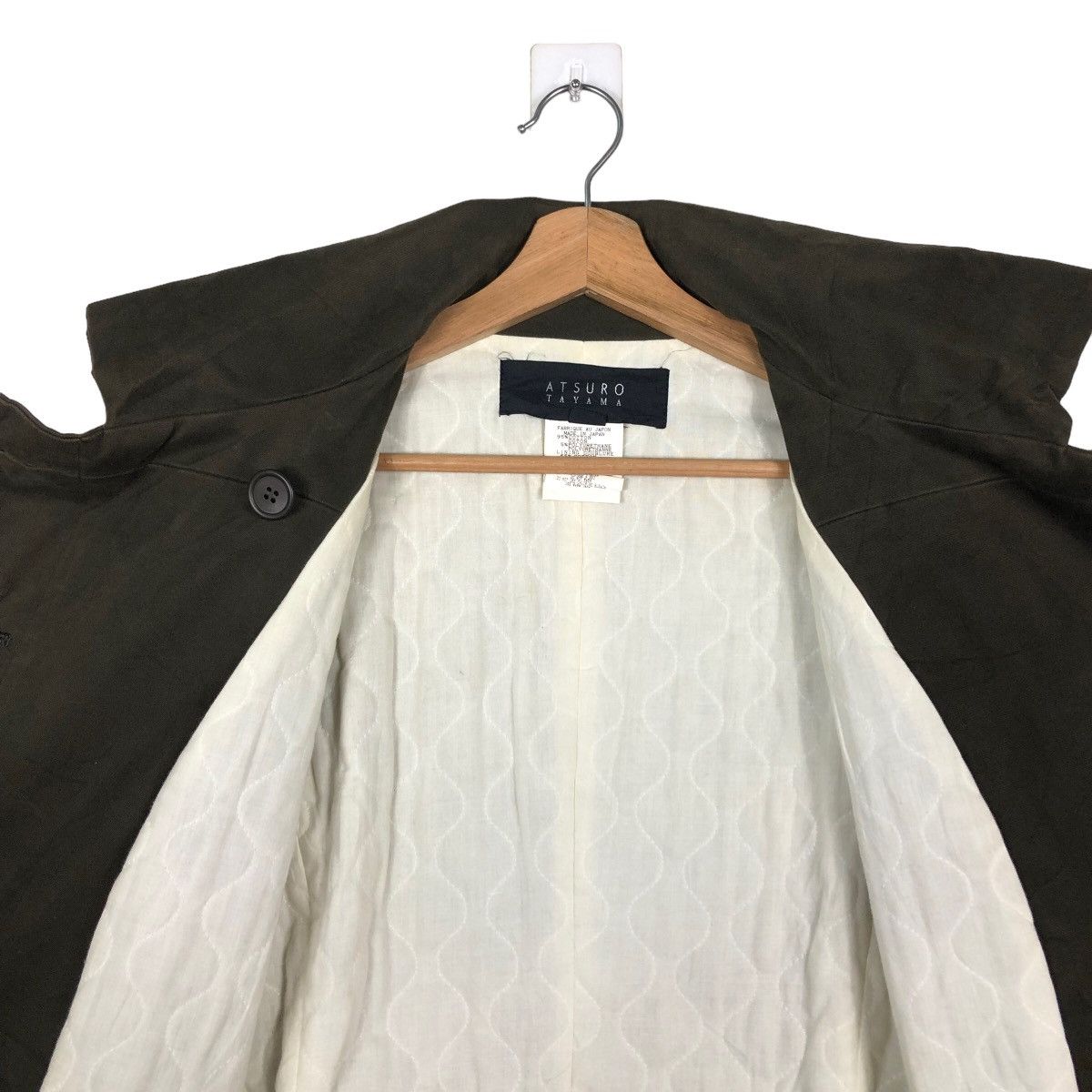 ATSURO TAYAMA 🔥Rare Double Breast Coats Jacket Atsuro Tayama Japan Size M / US 6-8 / IT 42-44 - 11 Thumbnail