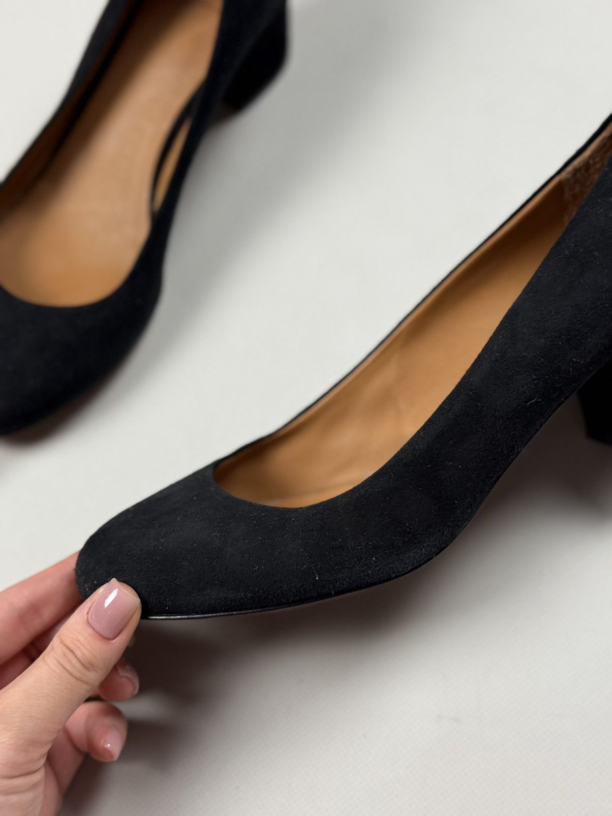 Sezane Les Souliers Sezane Ladies Suede Pump Block Heels Shoes Size US 7 / IT 37 - 17 Thumbnail