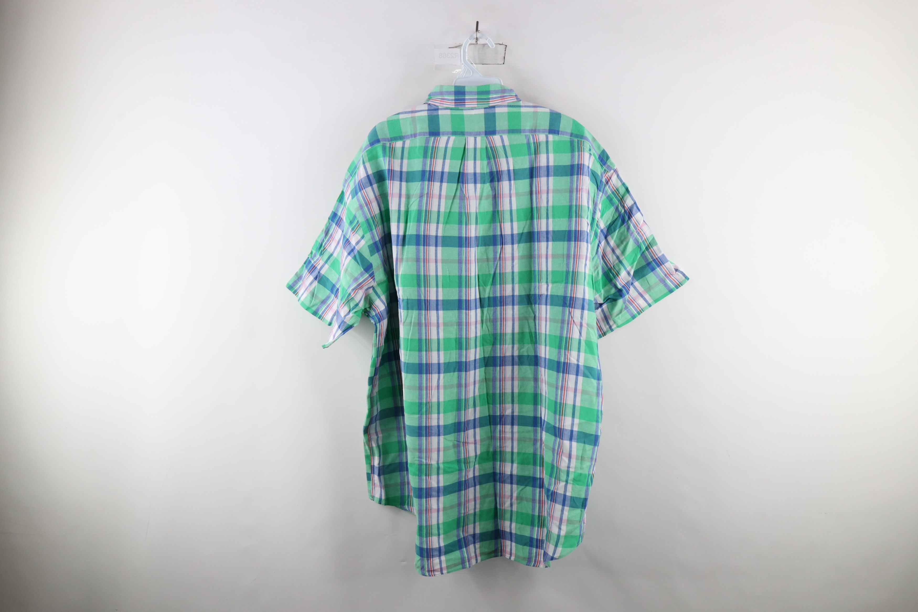 Ralph Lauren × Vintage Vintage 90s Ralph Lauren Short Sleeve Button Down Shirt Size US XL / EU 56 / 4 - 6 Thumbnail