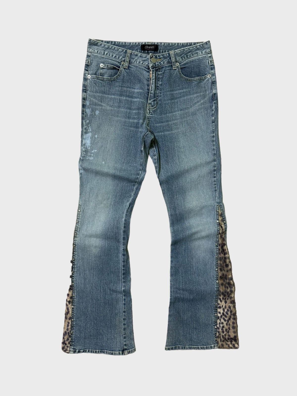 Hysteric Glamour × If Six Was Nine × Japanese Brand Crazy Flared ORIRIN Leopard Reworked Bootcut jeans Size US 28 / EU 44 - 1 Thumbnail