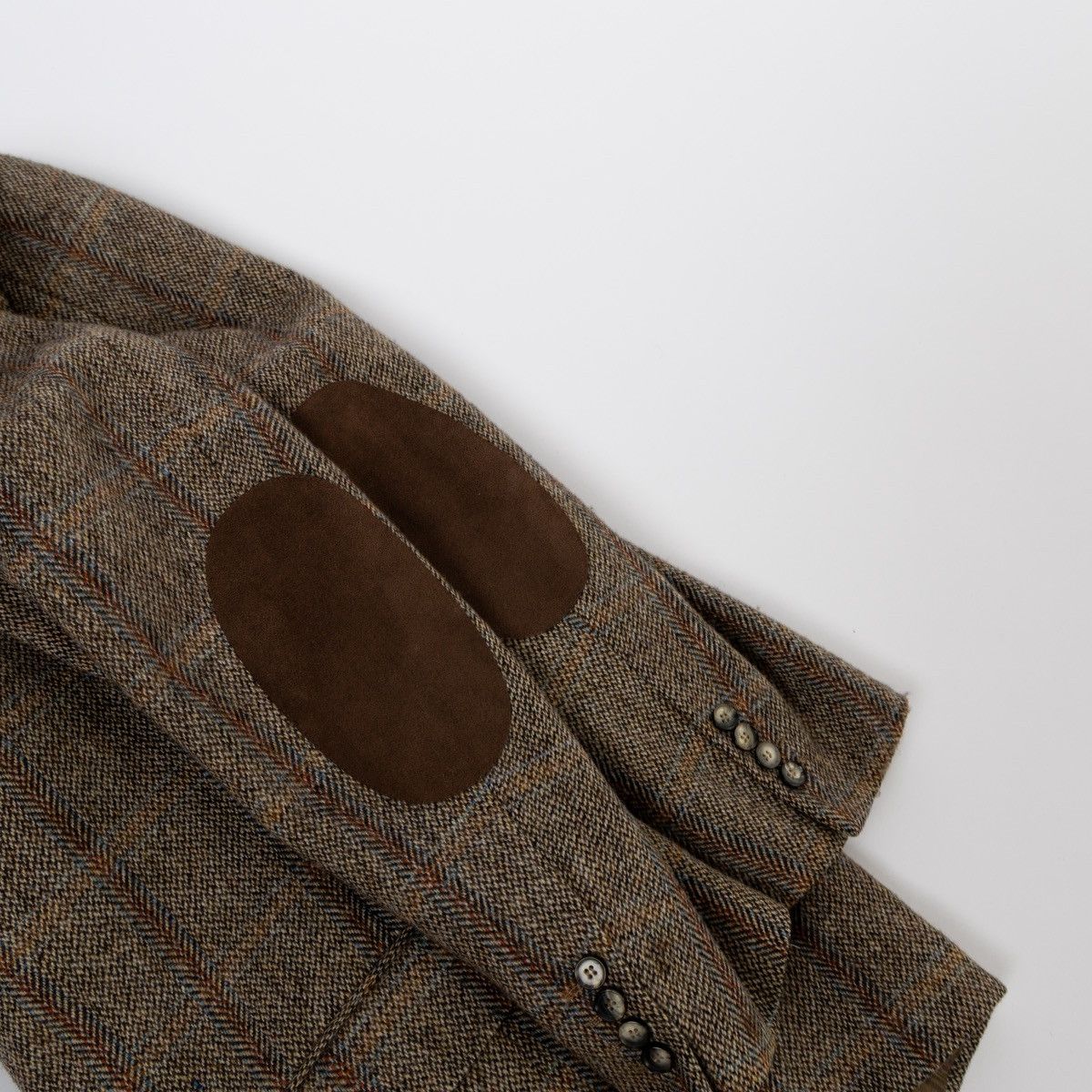 Harris Tweed Harris Tweed Mario Barutti Blazer Brown Check Wool Jacket Size 42S - 6 Thumbnail