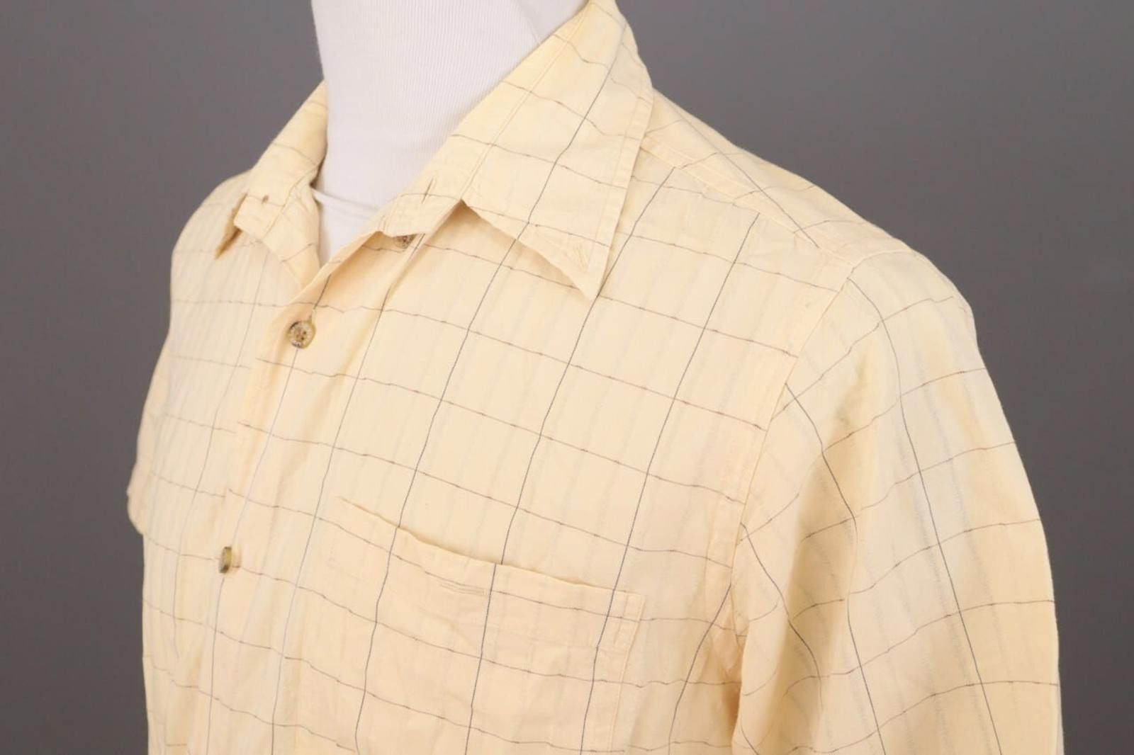 Guy Laroche Vintage Guy Laroche Paris Beige Check Shirt Size 4 Size US M / EU 48-50 / 2 - 8 Thumbnail