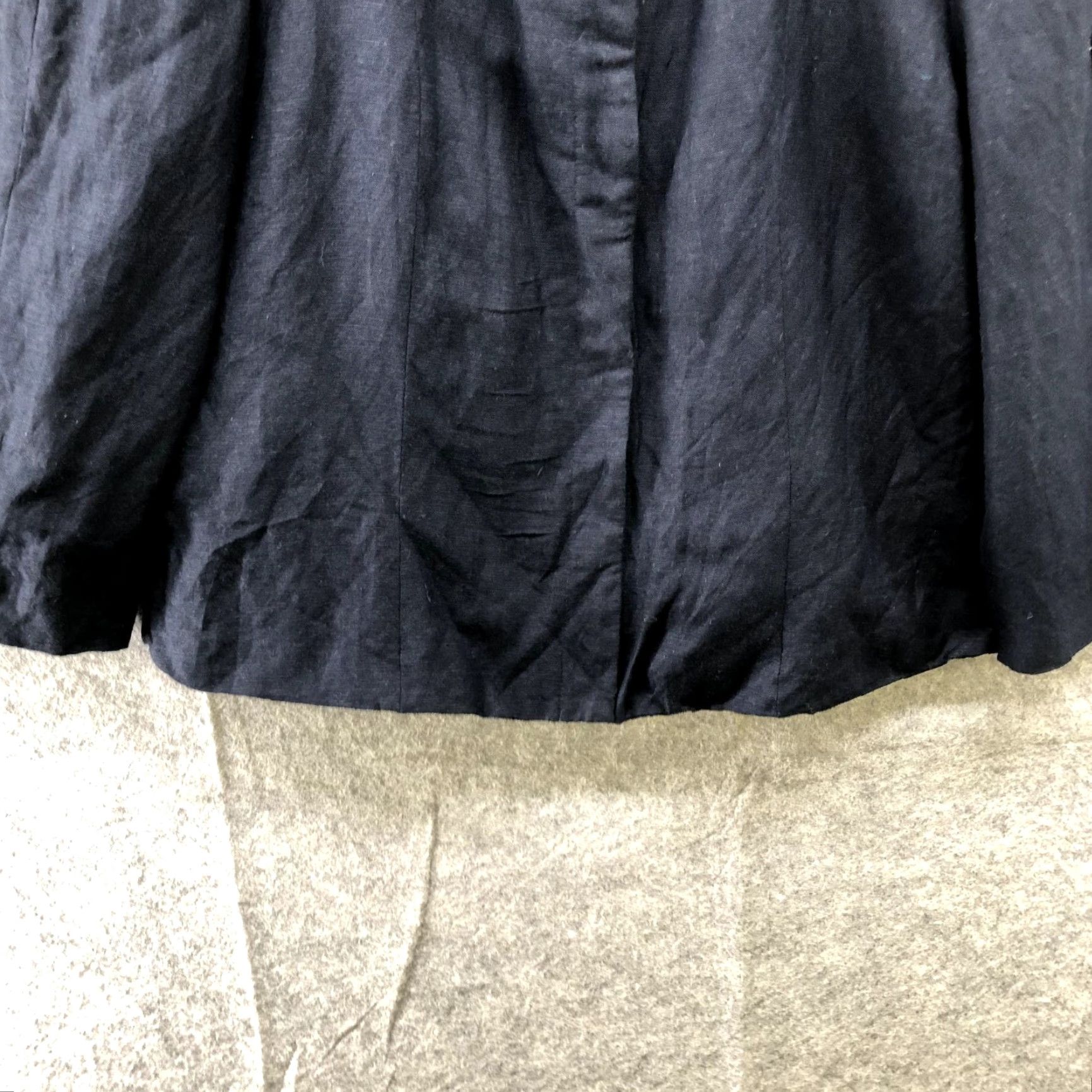 Vintage Herman Geist Womens Linen Blend Blazer Navy Blue Size 14 Minimalist Size XL / US 12-14 / IT 48-50 - 4 Thumbnail