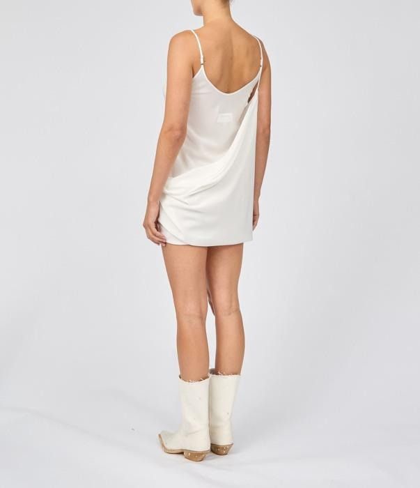 Maison Margiela o1bcso1str0426 MM Maxi Dress in White Size XS / US 0-2 / IT 36-38 - 9 Thumbnail
