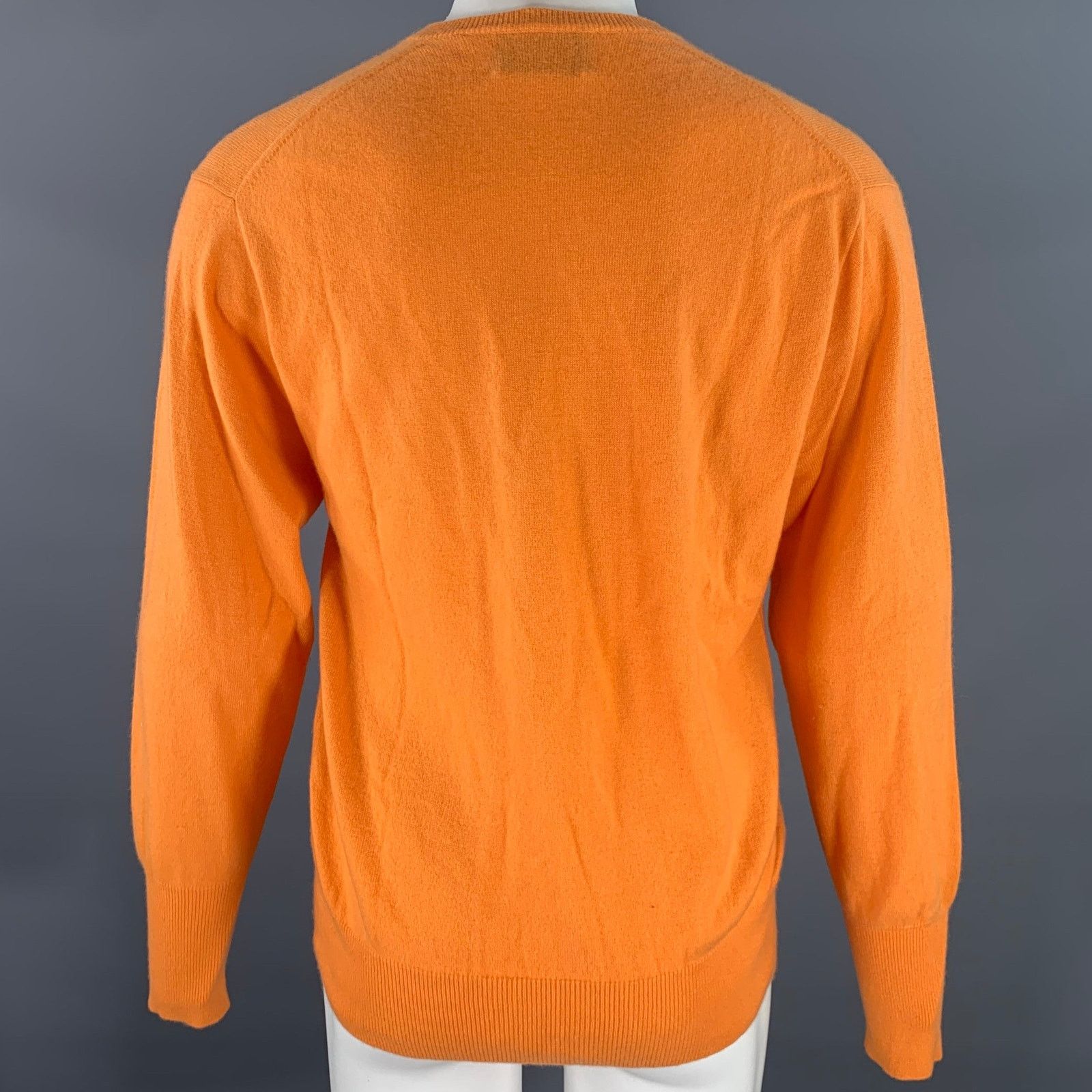 N.Peal N.PEAL Size L Knitted Cashmere V-Neck Sweater Size US L / EU 52-54 / 3 - 4 Thumbnail