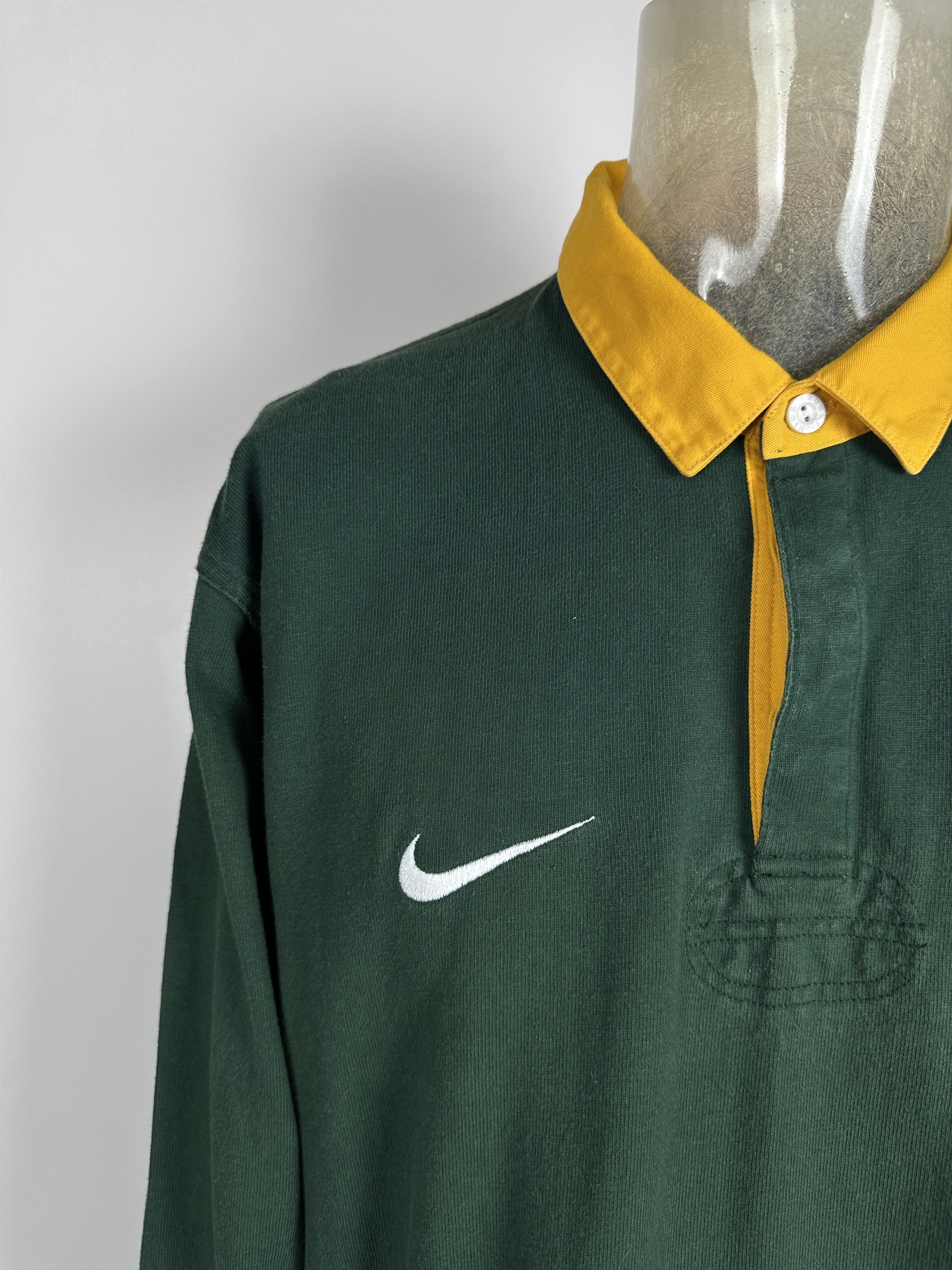 Nike South Africa 1997 1999 Rugby Nike Shirt Long Sleeve Size US XL / EU 56 / 4 - 3 Thumbnail