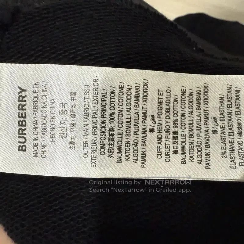 Burberry Burberry Black Cotton Sweatshirt for Women. Size S / US 4 / IT 40 - 3 Thumbnail