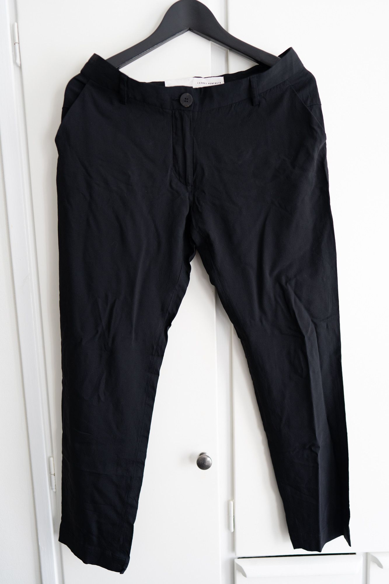 image of Viscose / Wool Pants Isabel Benenato in Black, Men's (Size 26)
