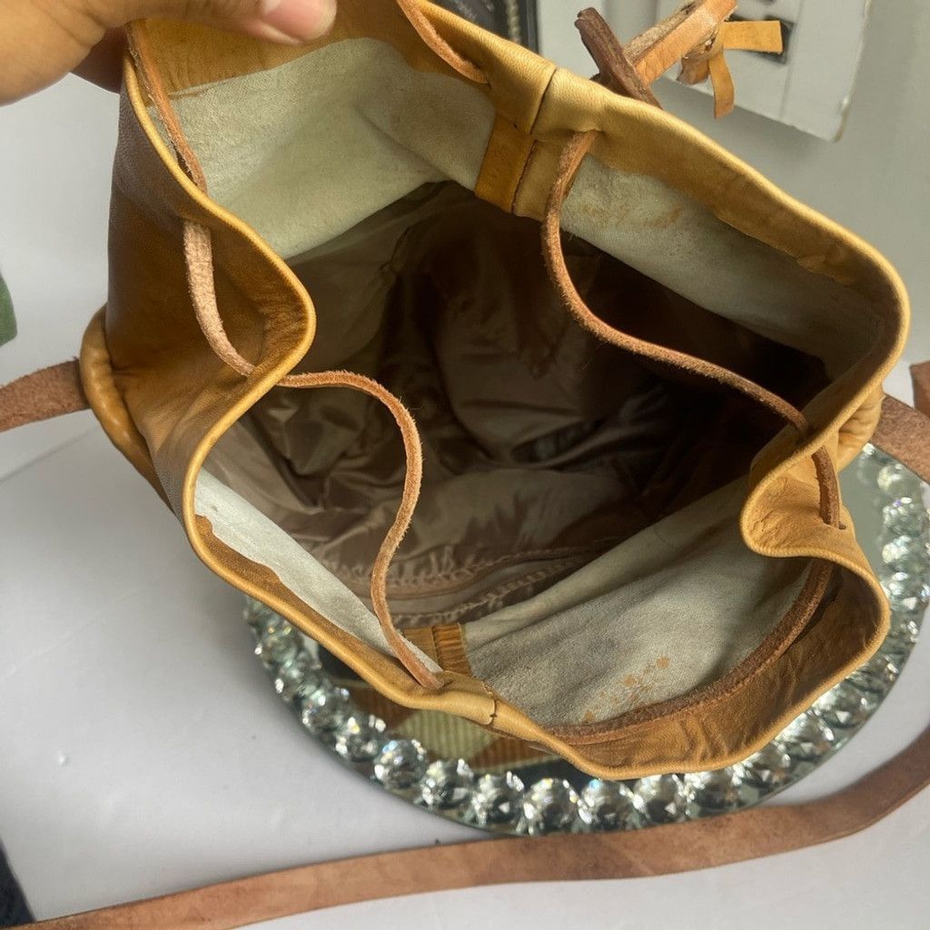 Other Vintage Woven Sisal Bucket Bag with Leather Strap Size ONE SIZE - 5 Thumbnail