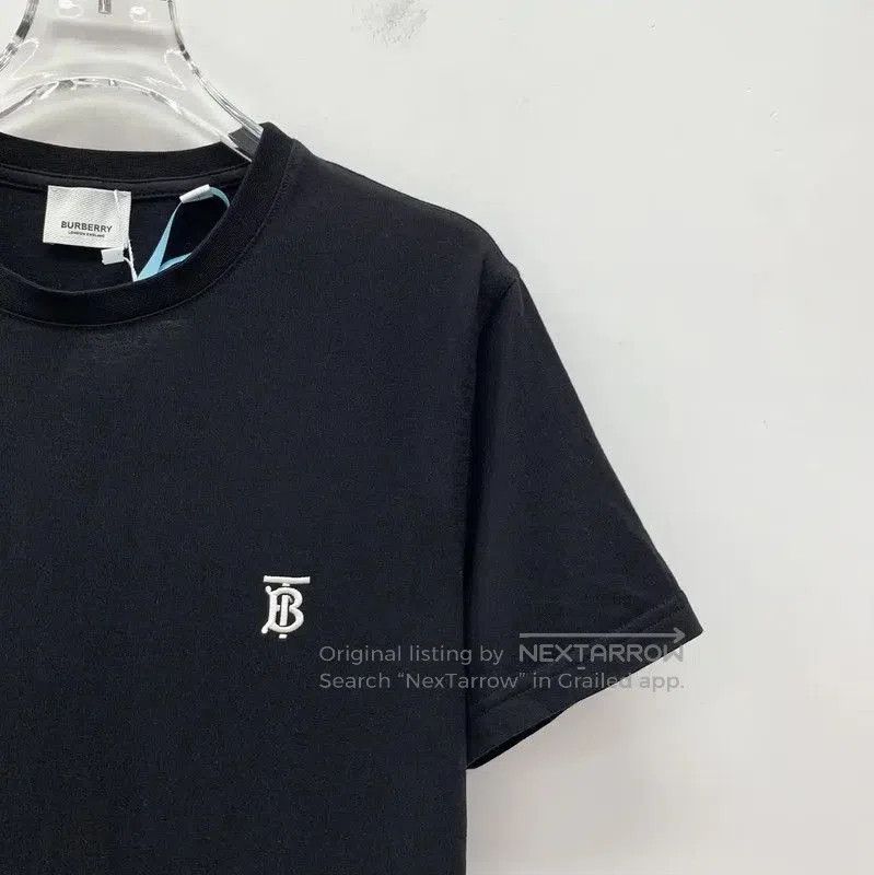 Burberry Burberry Black Cotton Logo Short Sleeve T-Shirt. Size XS / US 0-2 / IT 36-38 - 3 Thumbnail