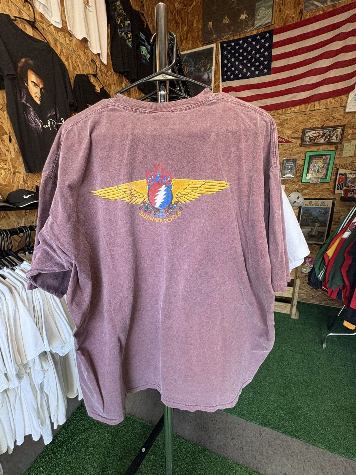 Grateful Dead Vintage 2003 Grateful Dead Tour Band T-Shirt Size US XXL / EU 58 / 5 - 4 Thumbnail