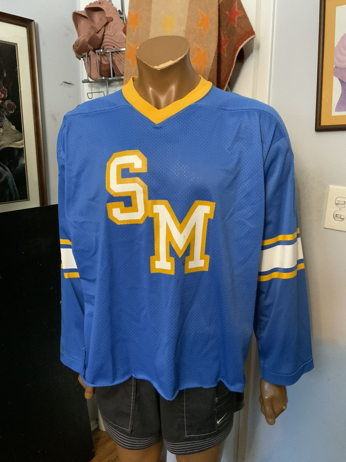 Champion Vintage 70s 80s Champion Products Mesh Long Sleeve #1 Jersey Size US L / EU 52-54 / 3 - 14 Thumbnail